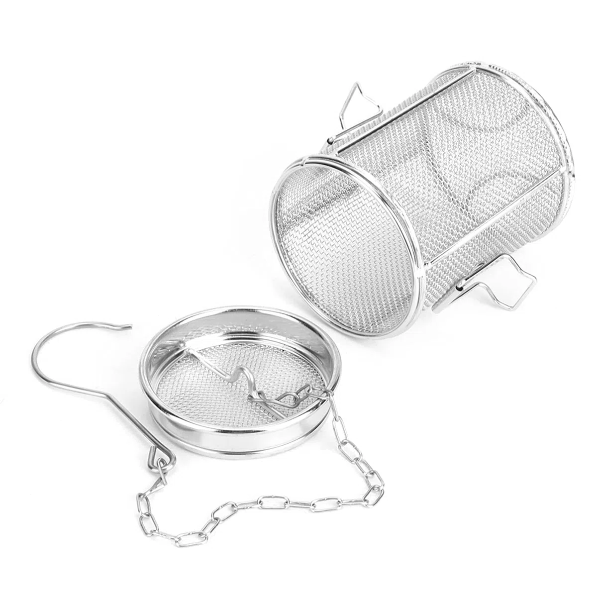 Bolsa Especias Acero Inoxidable, Bolsa de Condimento de Acero Inoxidable, Bola de té de Malla Extrafina Conexión Roscada Condimentos para Sopa Cesta de Separación, para Sopa de Salsa Sabor Especias