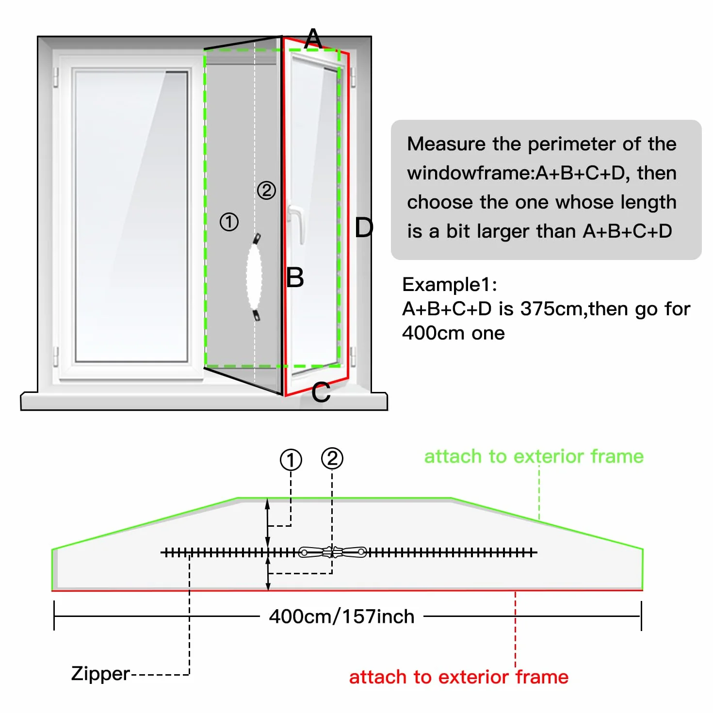 Aozzy para aparatos de Aire Acondicionado portátiles Cubierta de Ventana AirLock, Pantalla para Evitar la Entrada de Aire Caliente Accesorio de Sistema de Aire Acondicionado