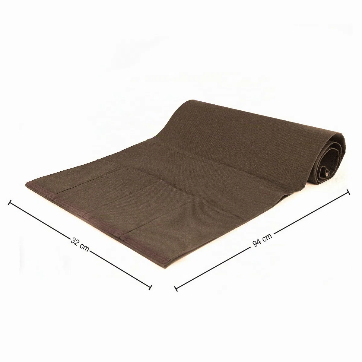 Organizador de Sofá Universal con Autobloqueo - Reposabrazos de sillón o sofá/Bolsillo cama - 5 Bolsillos - Apto para revistas, mando a distancia, teléfono, tableta, libros - 94 x 32 CM - Marrón