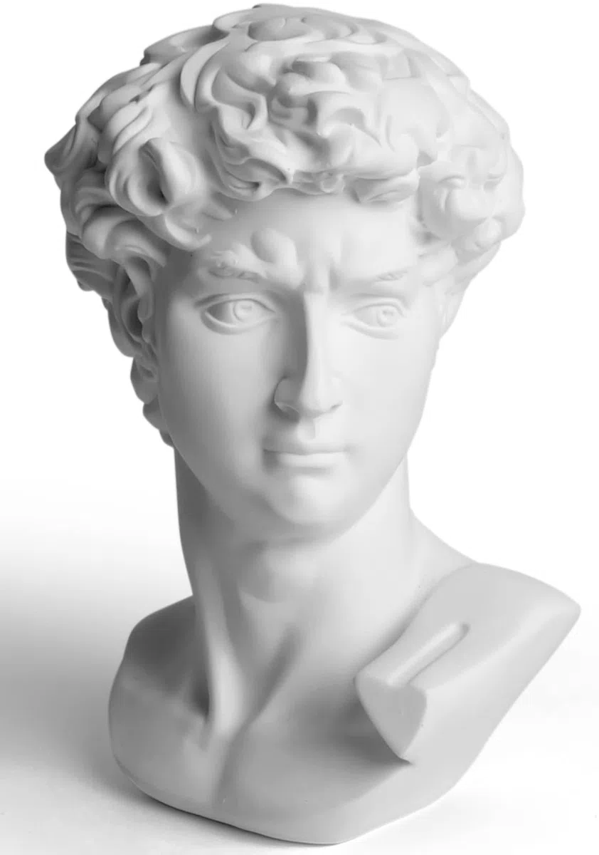 Garwor Figura de Busto de David de Miguel Ángel, Figura clásica Griega Romana para decoración del hogar, Oficina