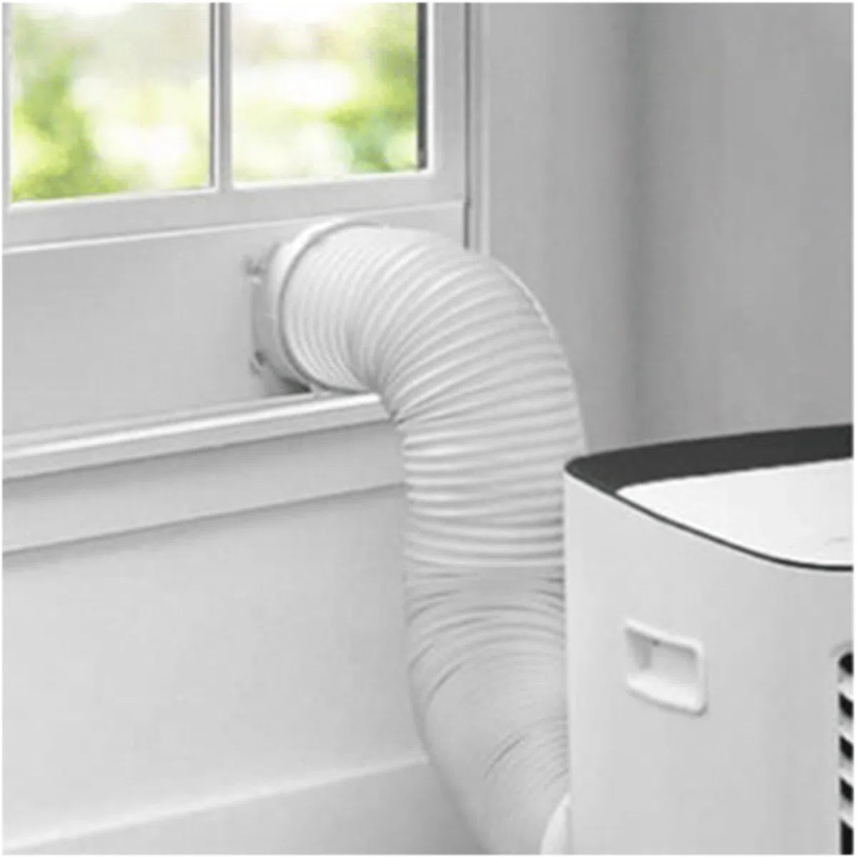 Tubo Aire Acondicionado Portátil, Ø 130 Mm, 1.5 M Manguera De Escape Para Aire Acondicionado, Tubo Flexible De Salida De Aire AC De PVC Con Rosca En Sentido Antihorario Para Aire Acondicionado/cocina