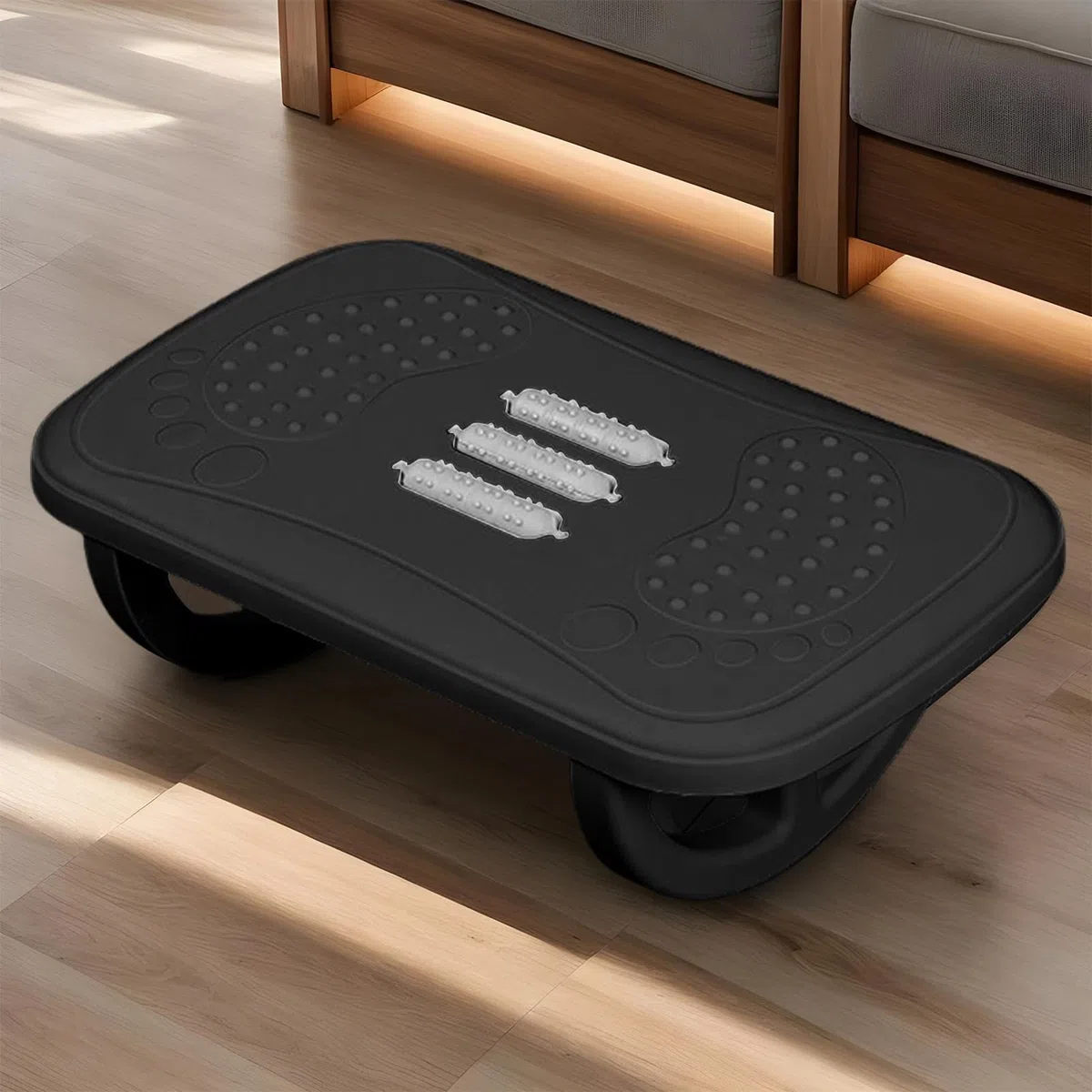 Reposapiés Bajo Escritorio, Taburete Ergonómico de Soporte para Silla, Taburete Con Ruedas Para Relajar Piernas En Hogar Escuela
