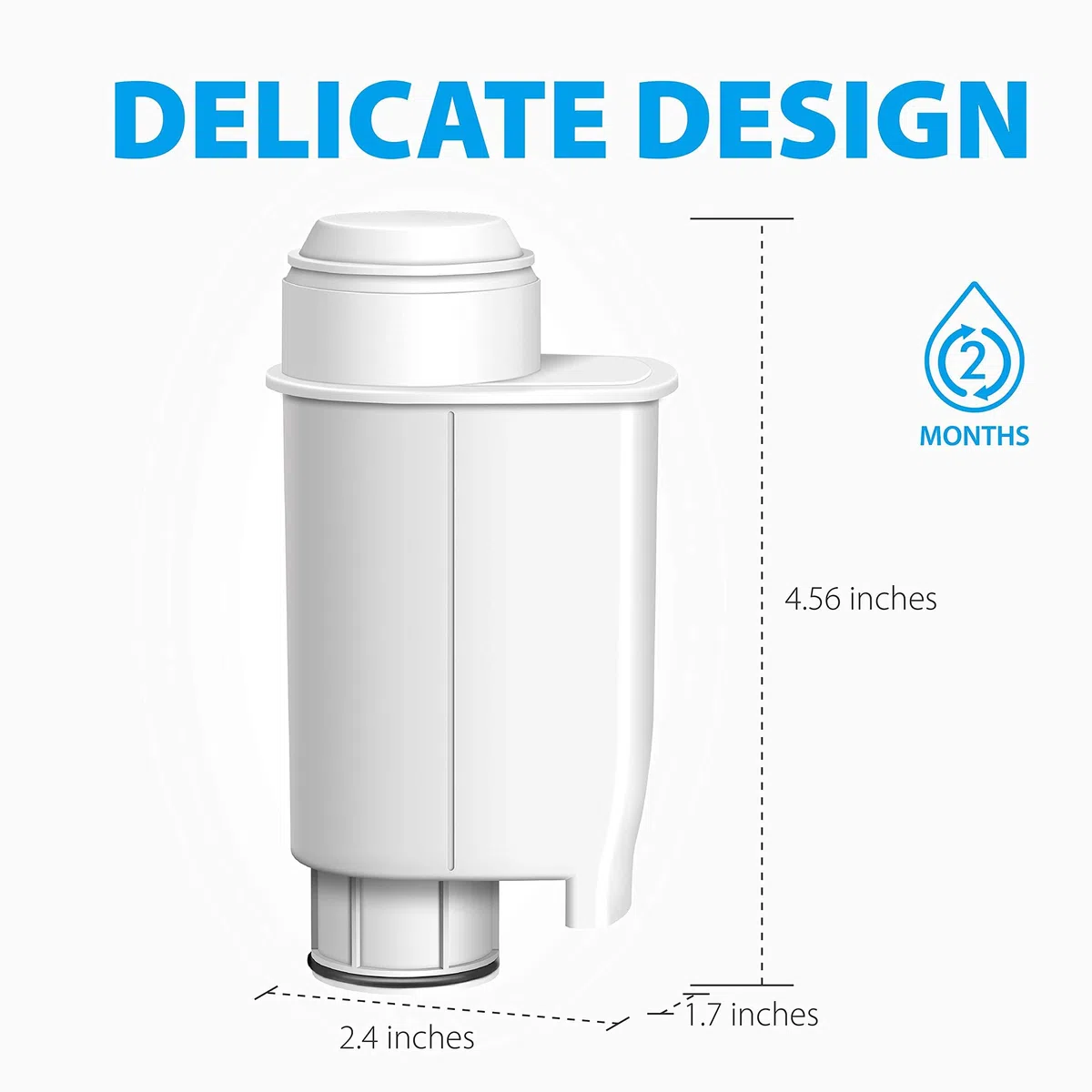 Waterdrop TÜV SÜD Certificado Filtros de Café, Reemplazo para Brita Intenza+ Philips Saeco CA6702/00 CA6706/48 Gaggia Mavea Intenza RI9113/60 (4)