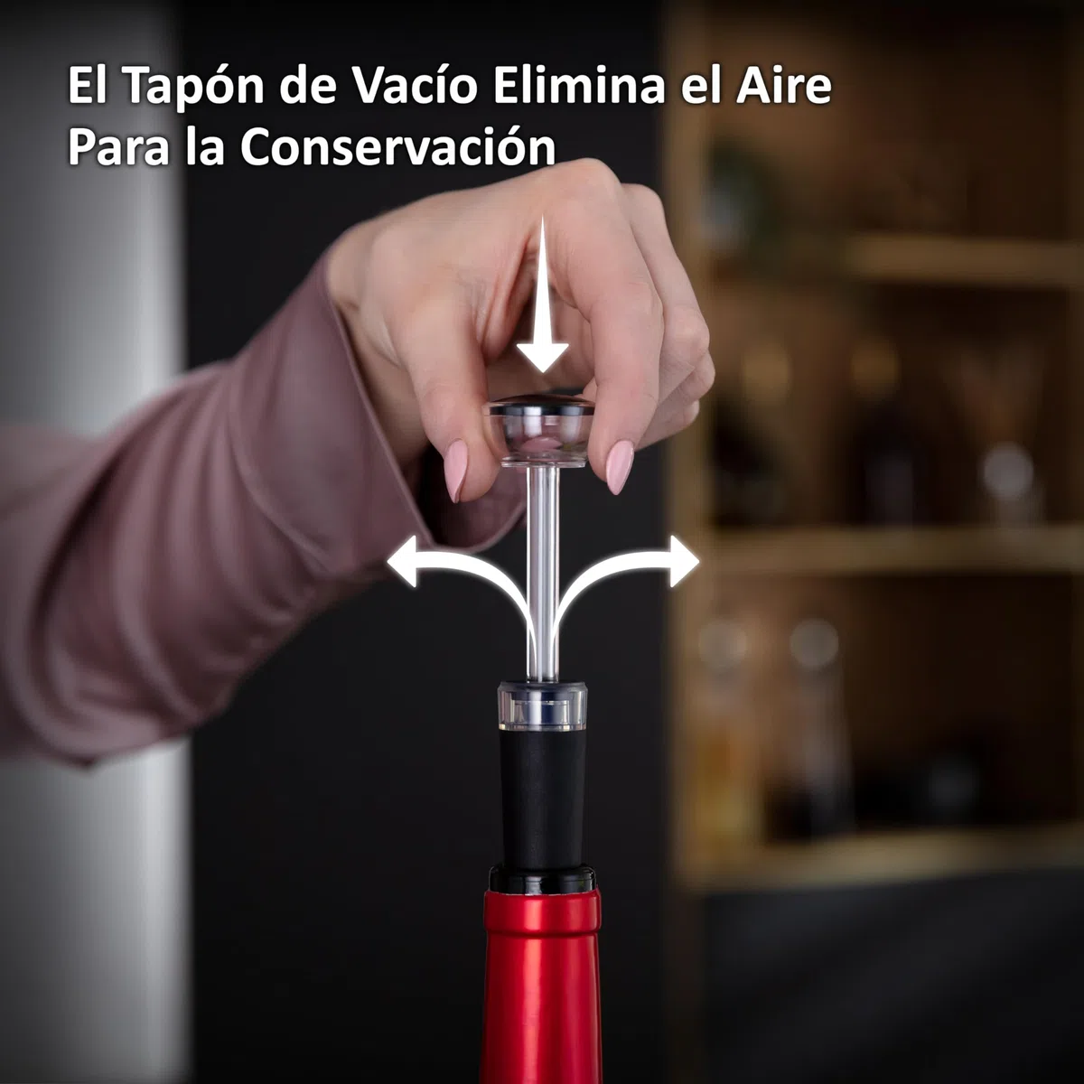 Haier HAWGKIT02 Set de Accesorios para Vino, Aireador y Recogegotas Tulipán, Tapón de Vacío