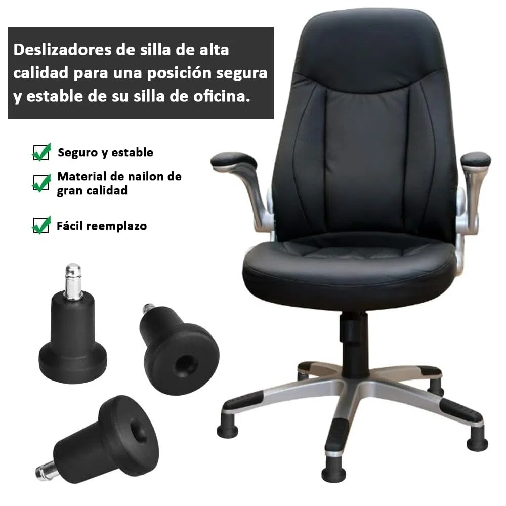 5 Pcs Patas Fijas para Silla de Oficina Patas Fijas Silla 11mm 60mm Base Silla Gaming Patas Silla Gamer Patas Silla Escritorio para Silla Oficina Silla Gaming para Sustituir Las Ruedas Viejo