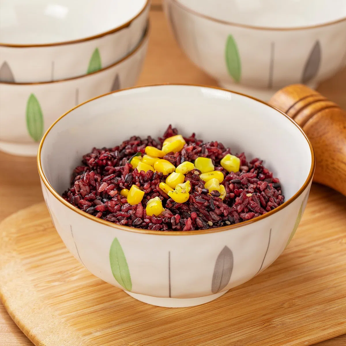 Juego de 4 cuencos de cereales, cuencos de postre, cuenco de cereales de 700 ml, cuenco de cerámica para cereales, juego de cuencos para ensalada, sopa, pasta, microondas y horno, 15,5 cm