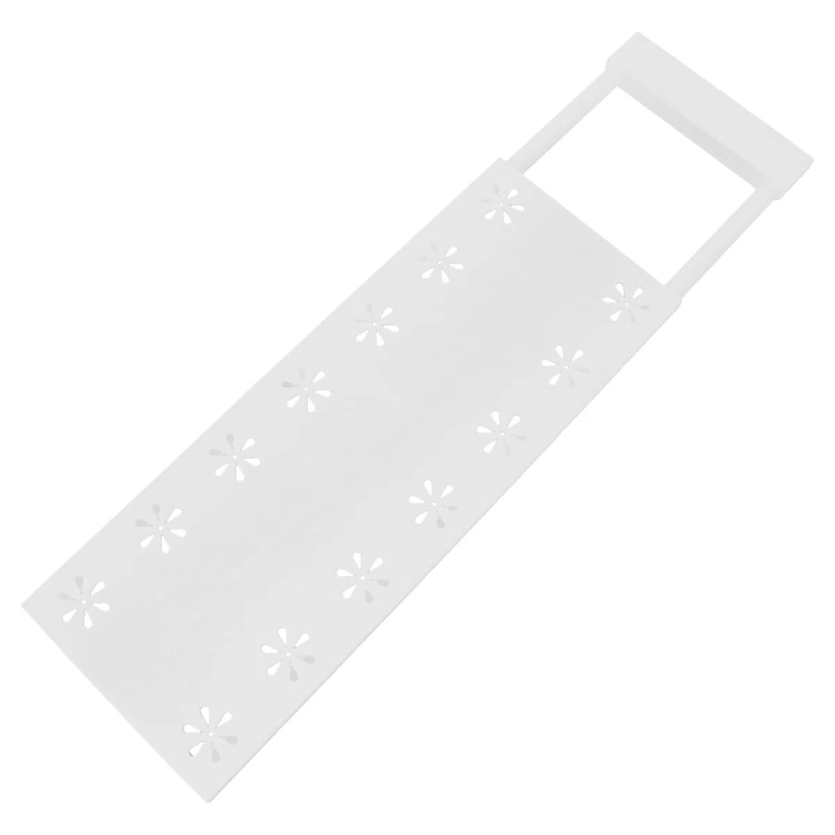 Estante Extensible Ajustable Tamaño 32-48 Cm Divisor Organizador Versátil Limpieza Fácil para Armario de Plástico Blanco Adecuado para Estantes y Baño