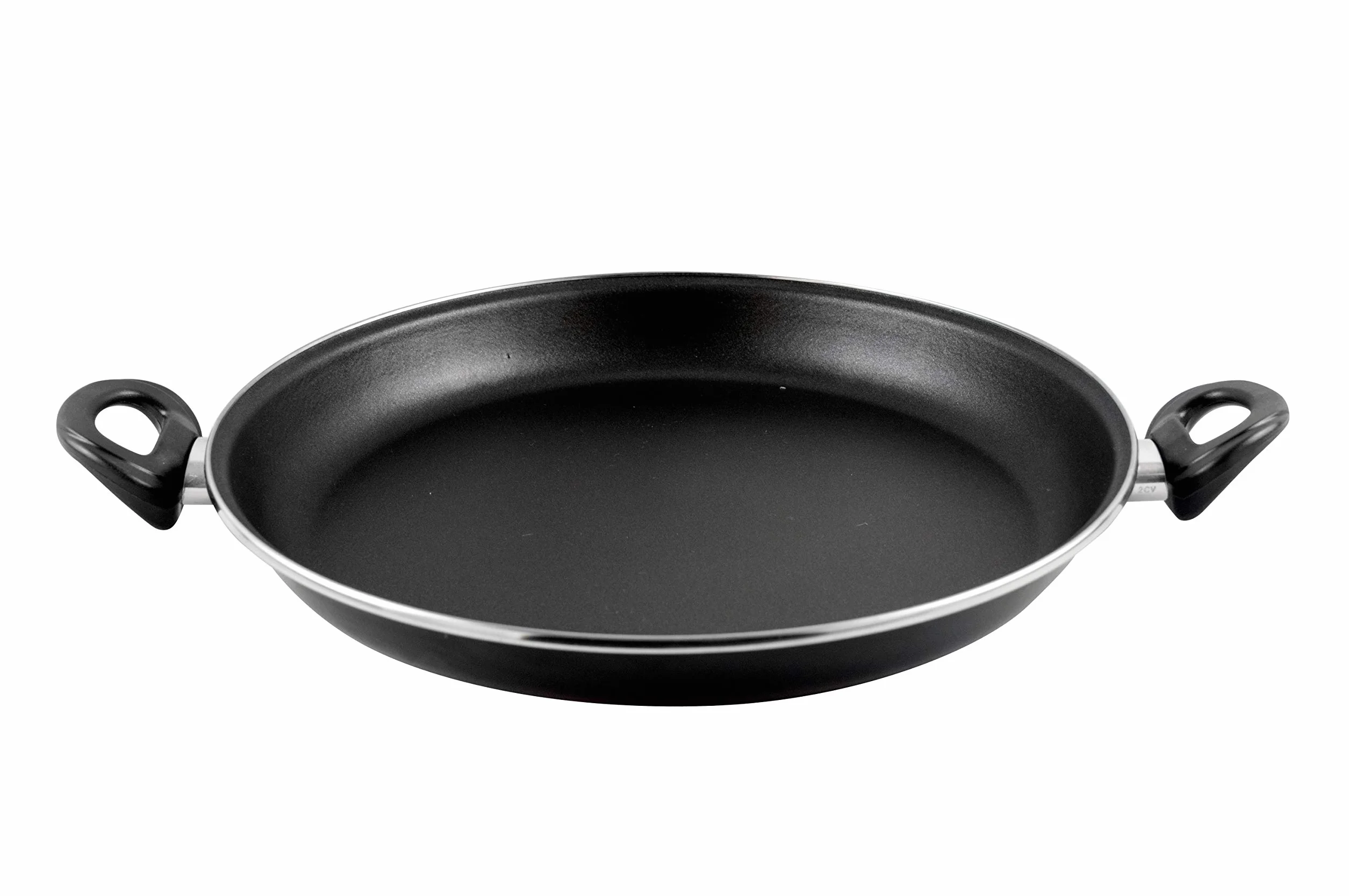MAGEFESA 01101902 Paellera de acero esmaltado, Antiadherente bicapa reforzado, Apta para todo tipo de cocinas, Negro, 30 cm