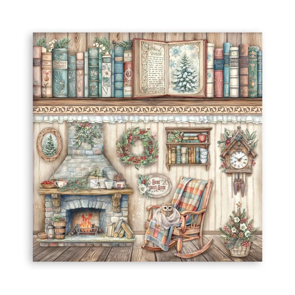 Stamperia - Scrapbook Paper Pad for Scrapbooking, Albums, Card Making, Bullet Journalling and More, Acid Free, Single Face, Perfect for Hobbies, Crafts, and Gifting (The Owl’s House) (30.5 x 30.5cm)