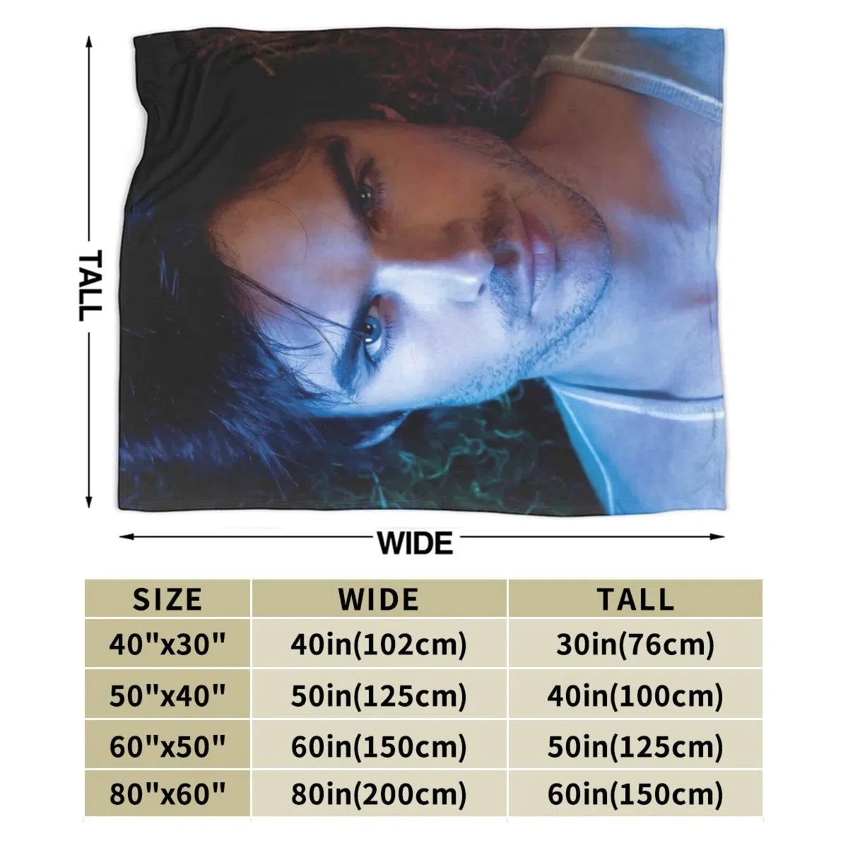 Cozy Plush Damon Thow Manta Salvatore Manta de Franela, Ropa de Cama cálida Manta Suave de Forro Polar para sofá, Sala de Estar, Oficina, Coche, Campamento, Mantas de Playa de 50.0 x 40.0 in