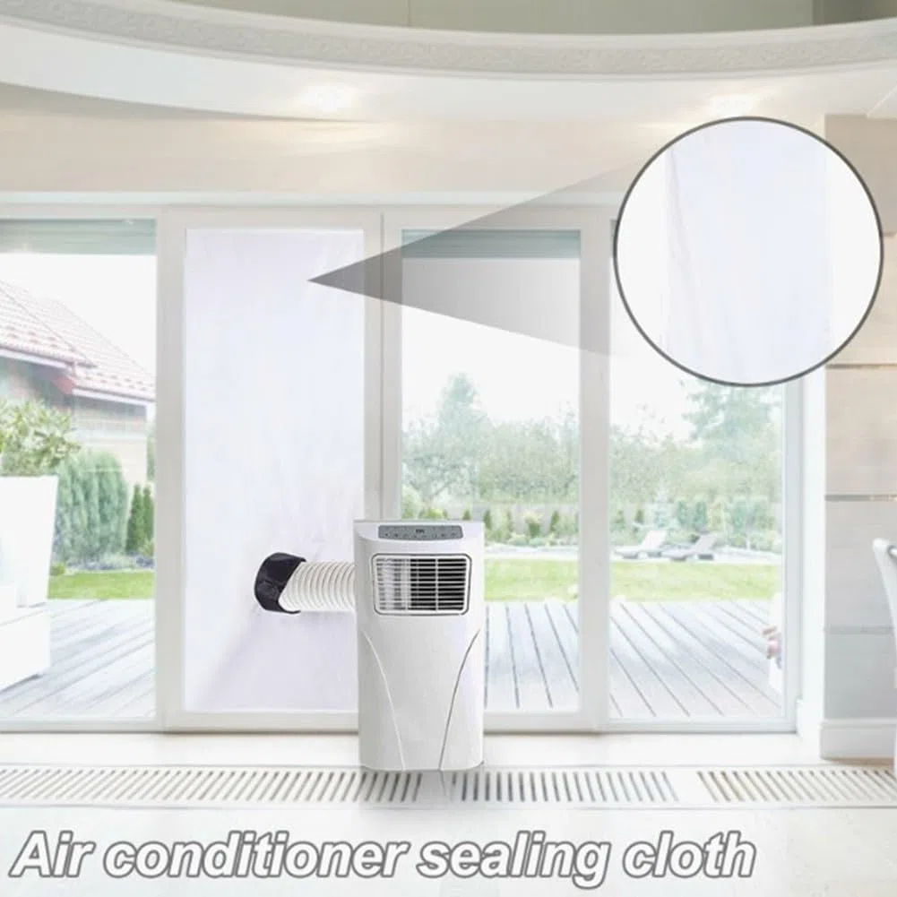 Kit de sellado de ventana de aire acondicionado portátil de 200/300 cm, sellado de ventana para aire acondicionado móvil, protector de intercambio de aire para tragaluces (300 cm)