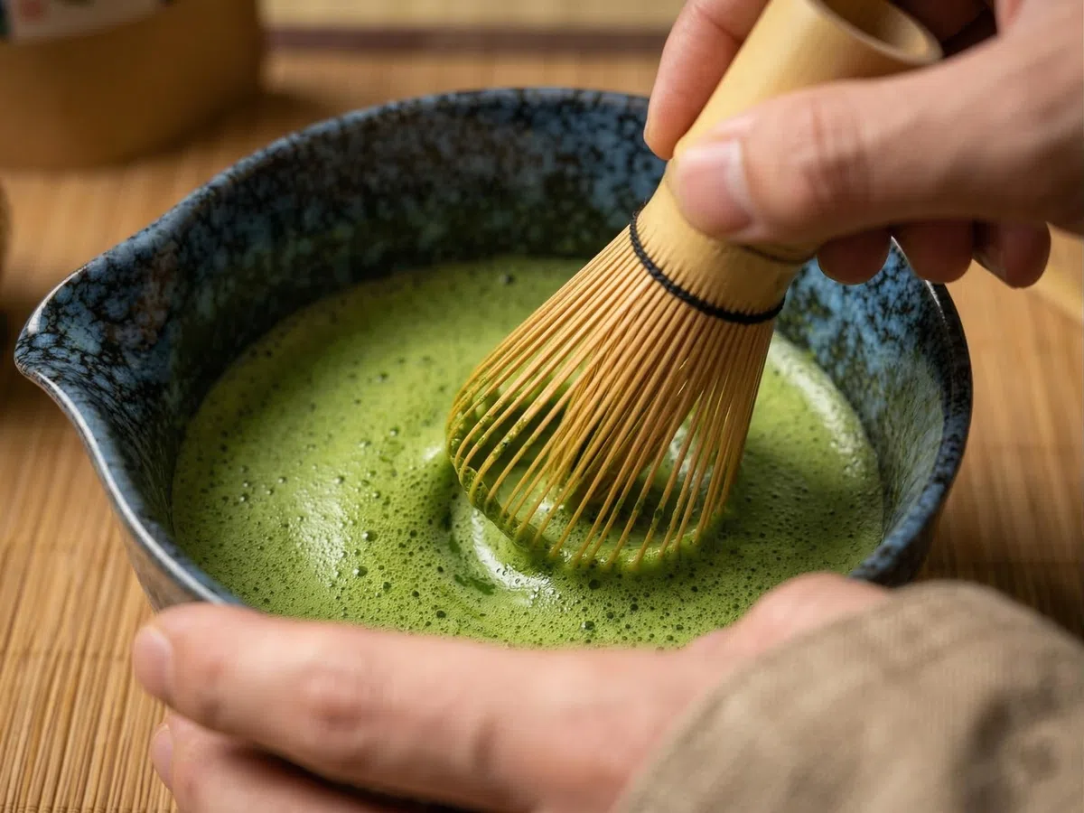 SHOPIA Kit Matcha Completo - Set Matcha Japonés con Batidor de Bambú y Cuenco - Kit Te Matcha Ceremonial Ideal para Regalos, Juego de Té Macha Premium