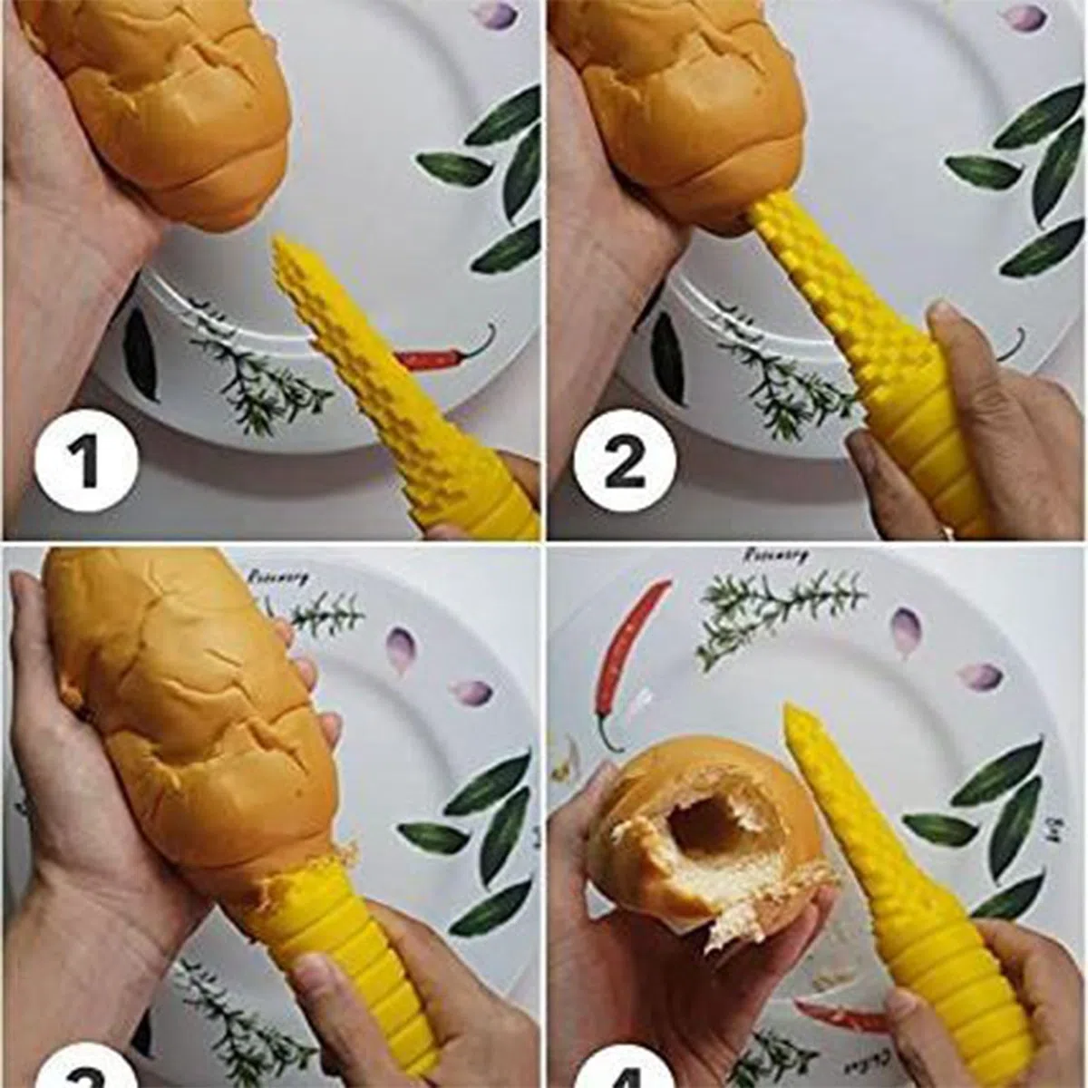 Taladro de perrito caliente para asar y barbacoa, utensilios para hornear, utensilios para hornear