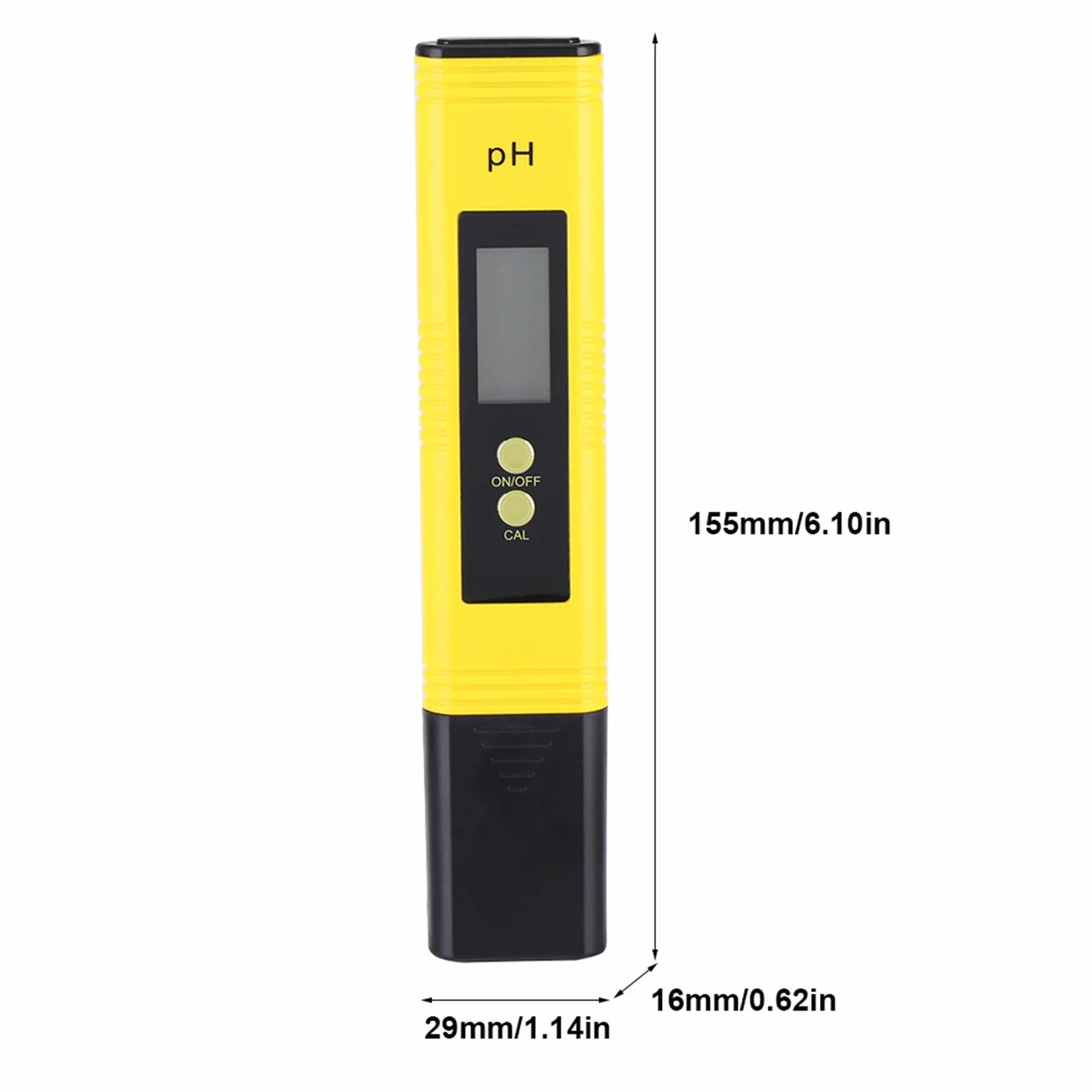 Medidor Digital LCD Portátil de pH, Probador de Agua con Pantalla LCD para Acuario y Piscina, Rango 0-14, Alta Precisión 0.01, Tamaño de Bolsillo
