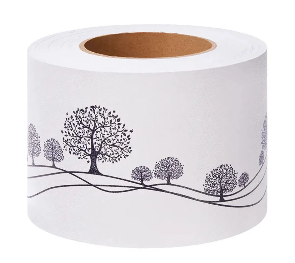 Borde del papel pintado Árboles del desierto Auto Adhesivo del Papel Pintado del PVC Cenefa autoadhesiva para decoración de pared de cocina baño 10 cm x 1000 cm