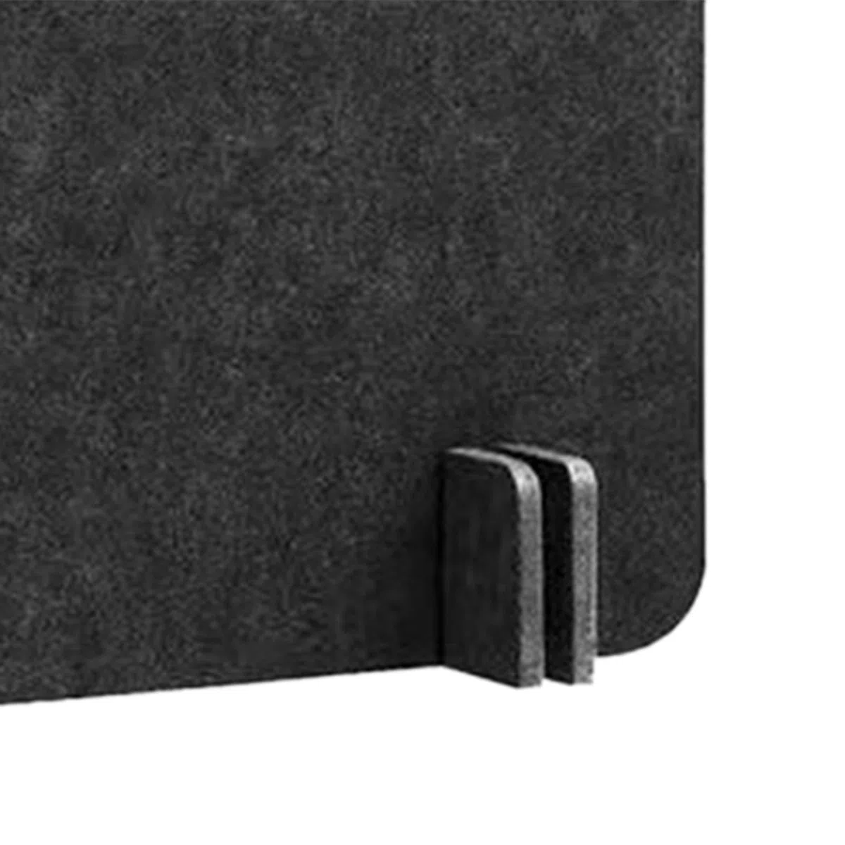 Separador Acústico de Escritorio Divisor Portátil para Escritorio Panel de Fieltro Desmontable Pantalla para Evitar Distracciones Adecuado para Escuel, Negro 40x50 Cm, Individual