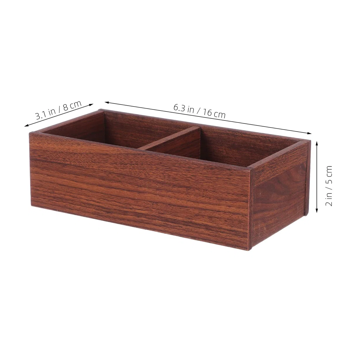 Bolsitas Diseño Minimalista de Té Madera de Gran Capacidad Organizador Almacenamiento, Marrón para Café y Especias para Cocina y Oficina