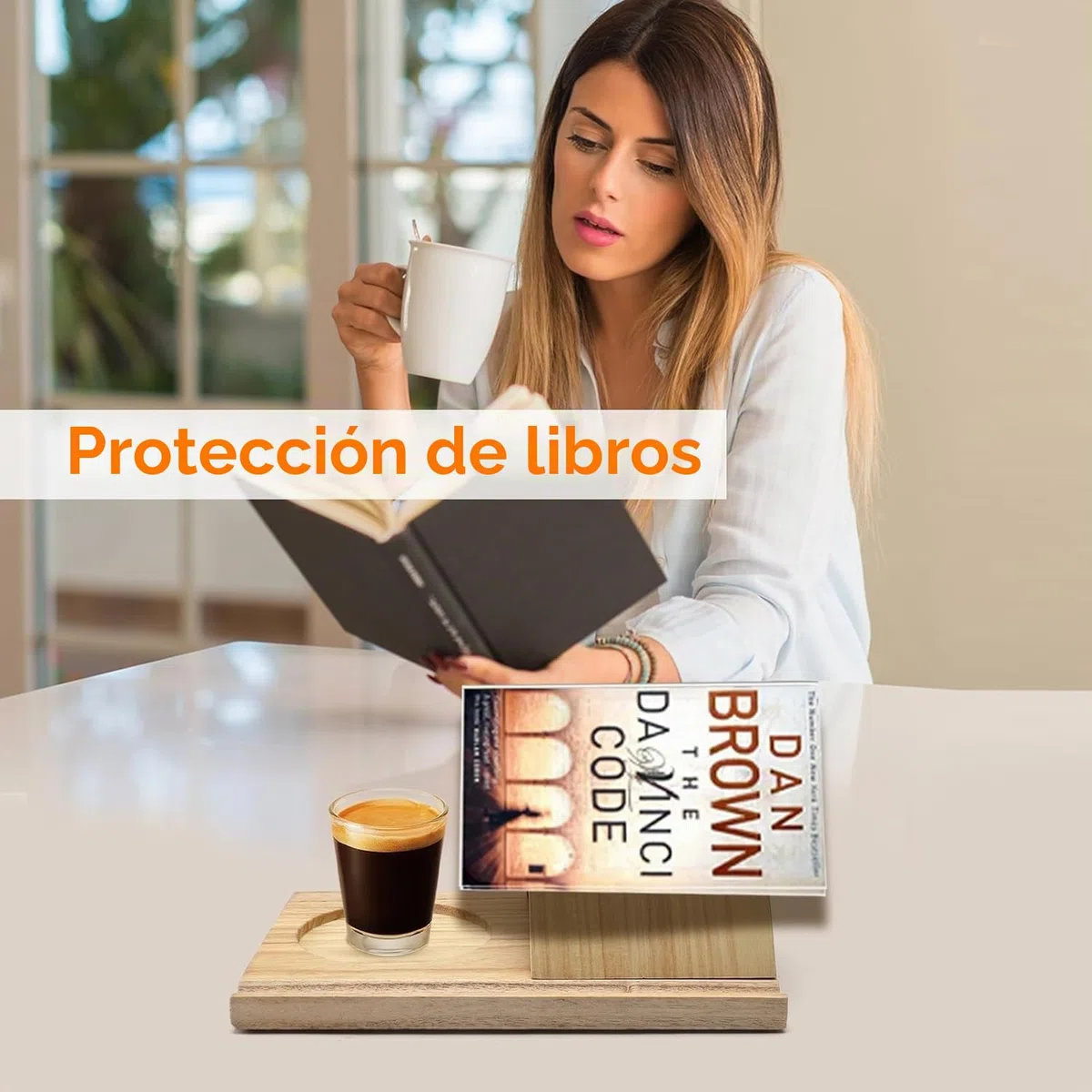 Soporte de Libro de estantería Triangular de Madera de Macizo Soporte para Libros Personalizad para Reposar Páginas Regalos para Lectores Profesores Escritores