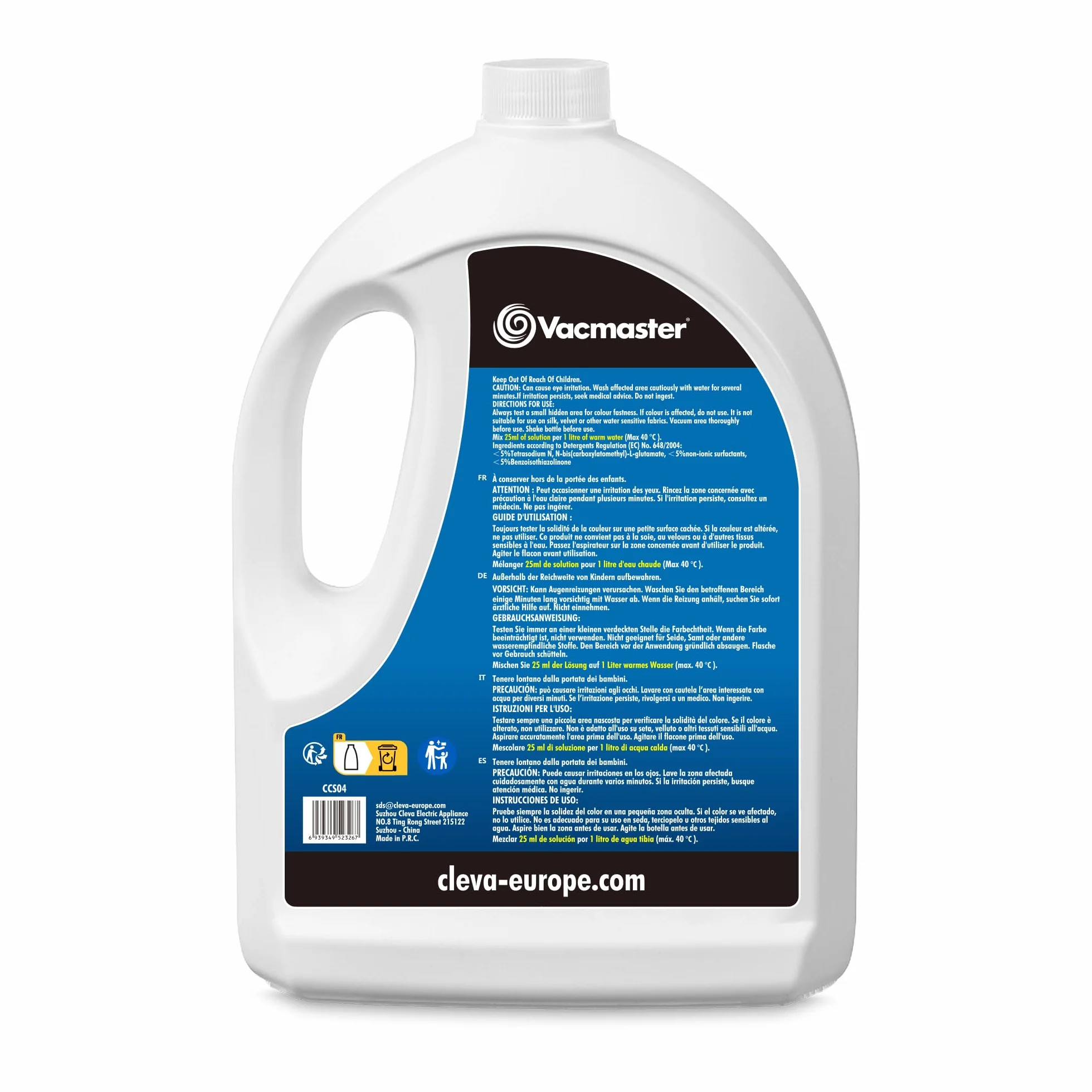 Vacmaster Clean & Restore Carpet Cleaner Formula – CCS04