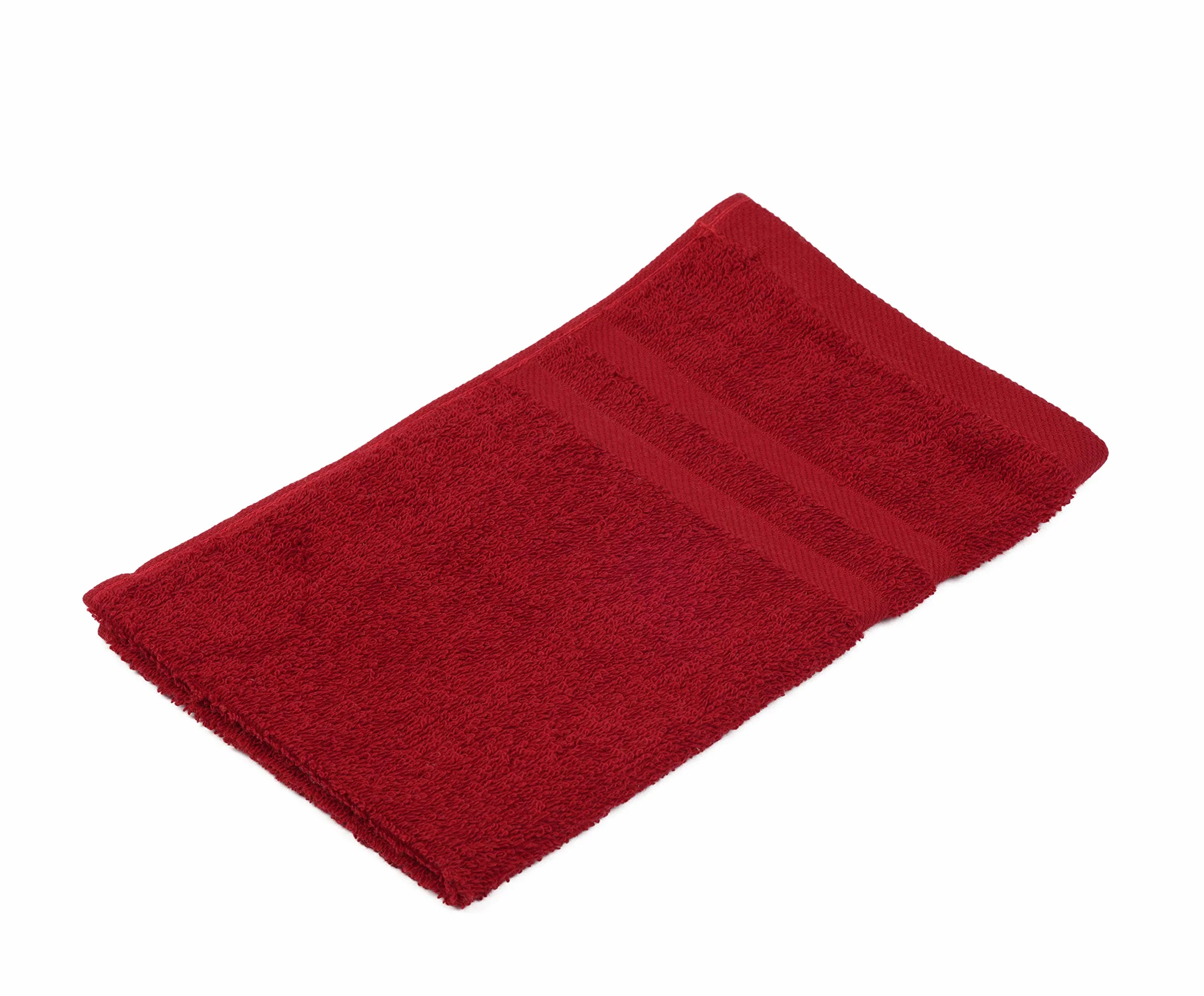 Gözze Set de 4 toallas de invitados Algodón 30 x 50 cm Burdeos