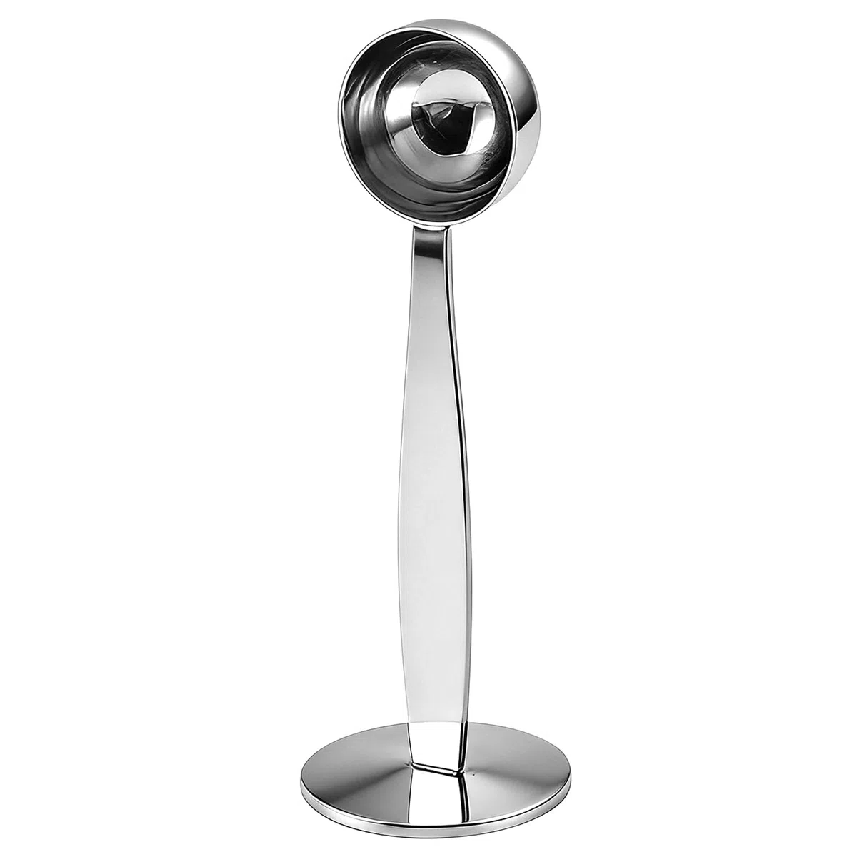 Cucharas para café, cuchara para café con doble función, cuchara para espresso con prensador, cuchara medidora con fondo prensado para medir y prensar