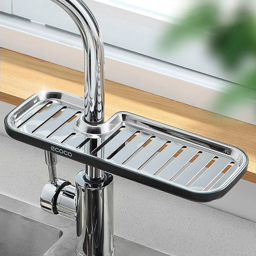 MHTECH - Estante de ducha para champú, jabón (sin taladrar), gris y negro (combinación ABS y acero inoxidable) (SLJ-CK-Heise)