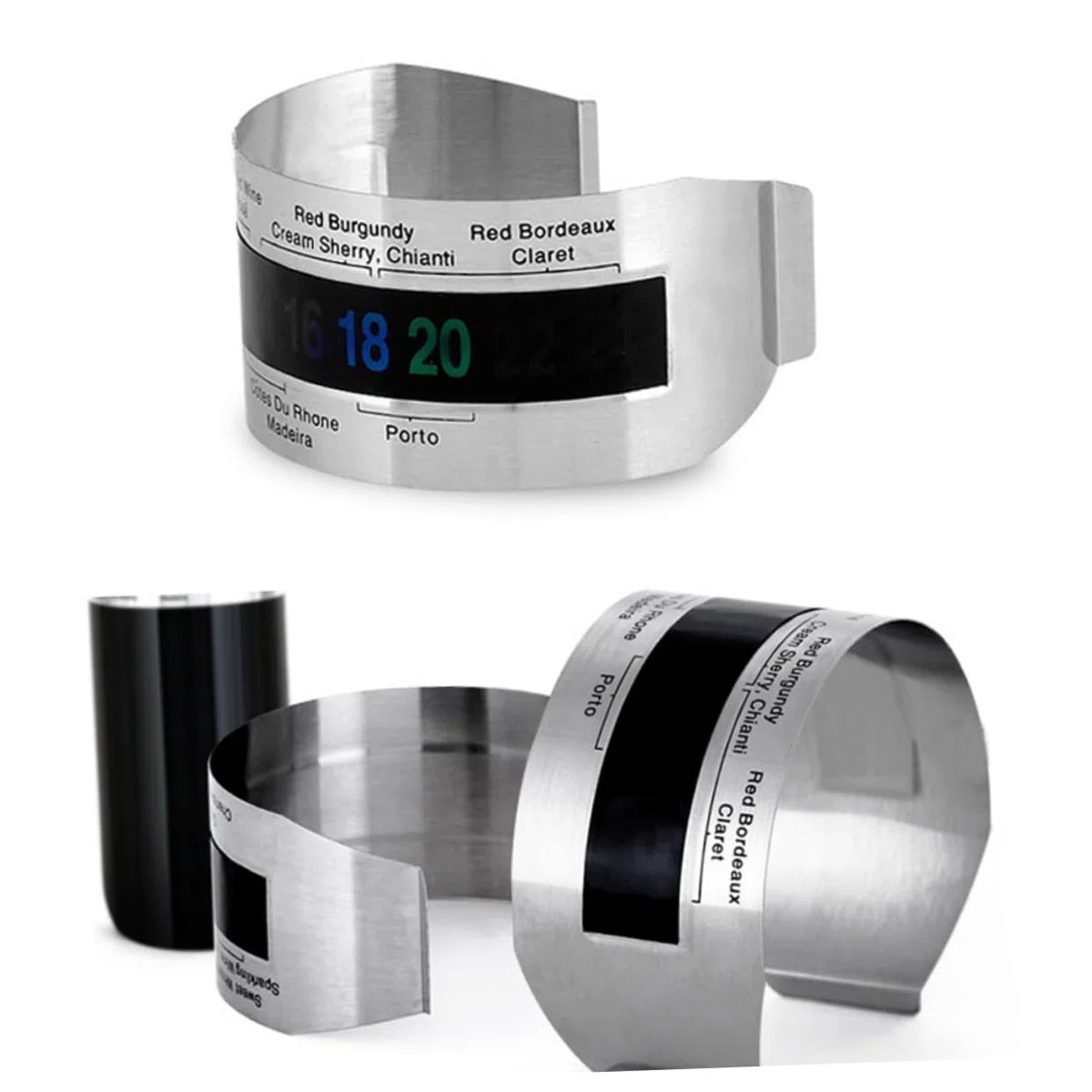 COLLBATH 4 Piezas temperatura del vino pulsera termómetro termometro digital para alimentos termometro vino accesorios para vino termómetro digital termómetro doméstico termómetro liquido