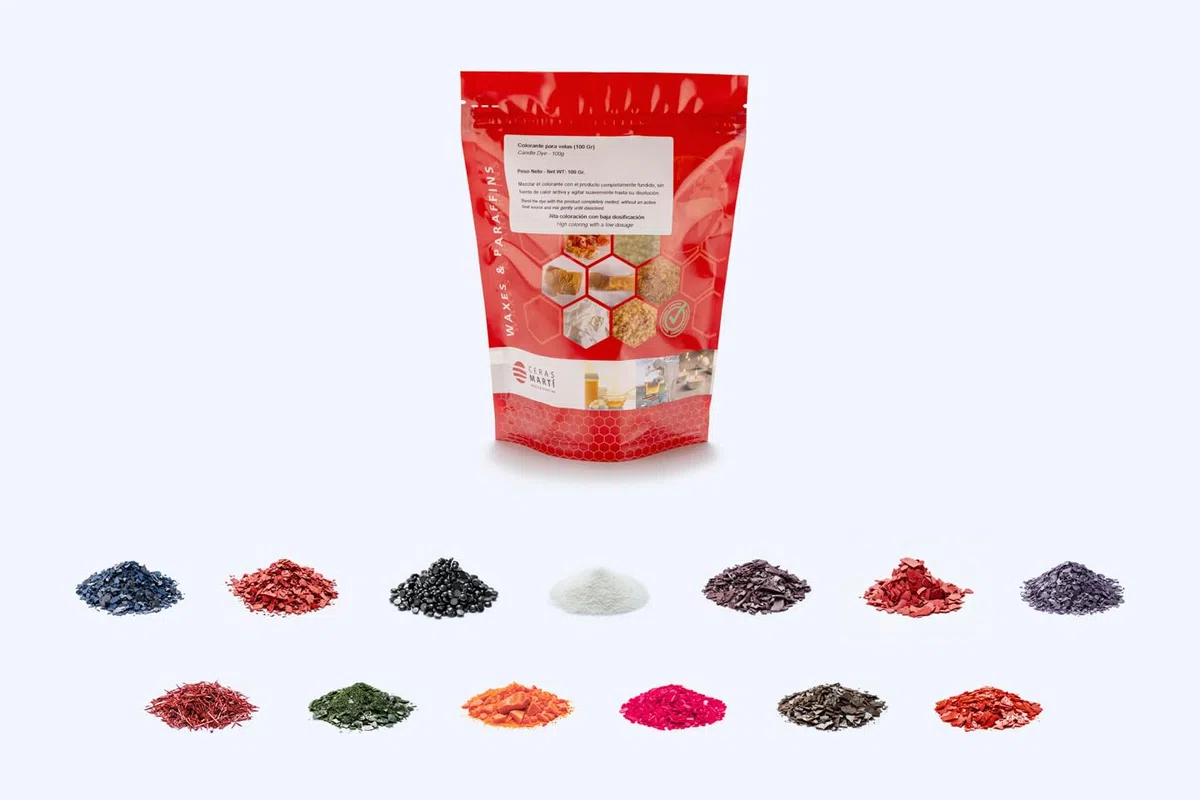Colorante para Velas AMARILLO en Escamas/Perlas – Alta Concentración, Color Intenso – Fácil Disolución para Cera de Soja, Parafina y Abeja – DIY