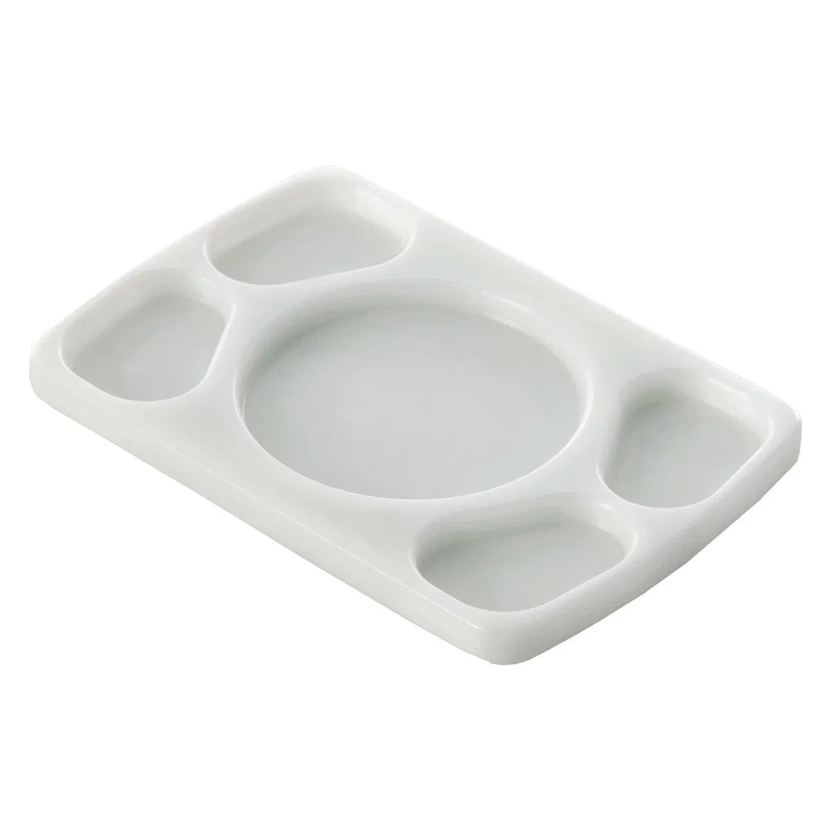 Cofan Tabla Salsera para 4 Salsas| Medida 30 x 20 x 1,5 cm | Color Blanco
