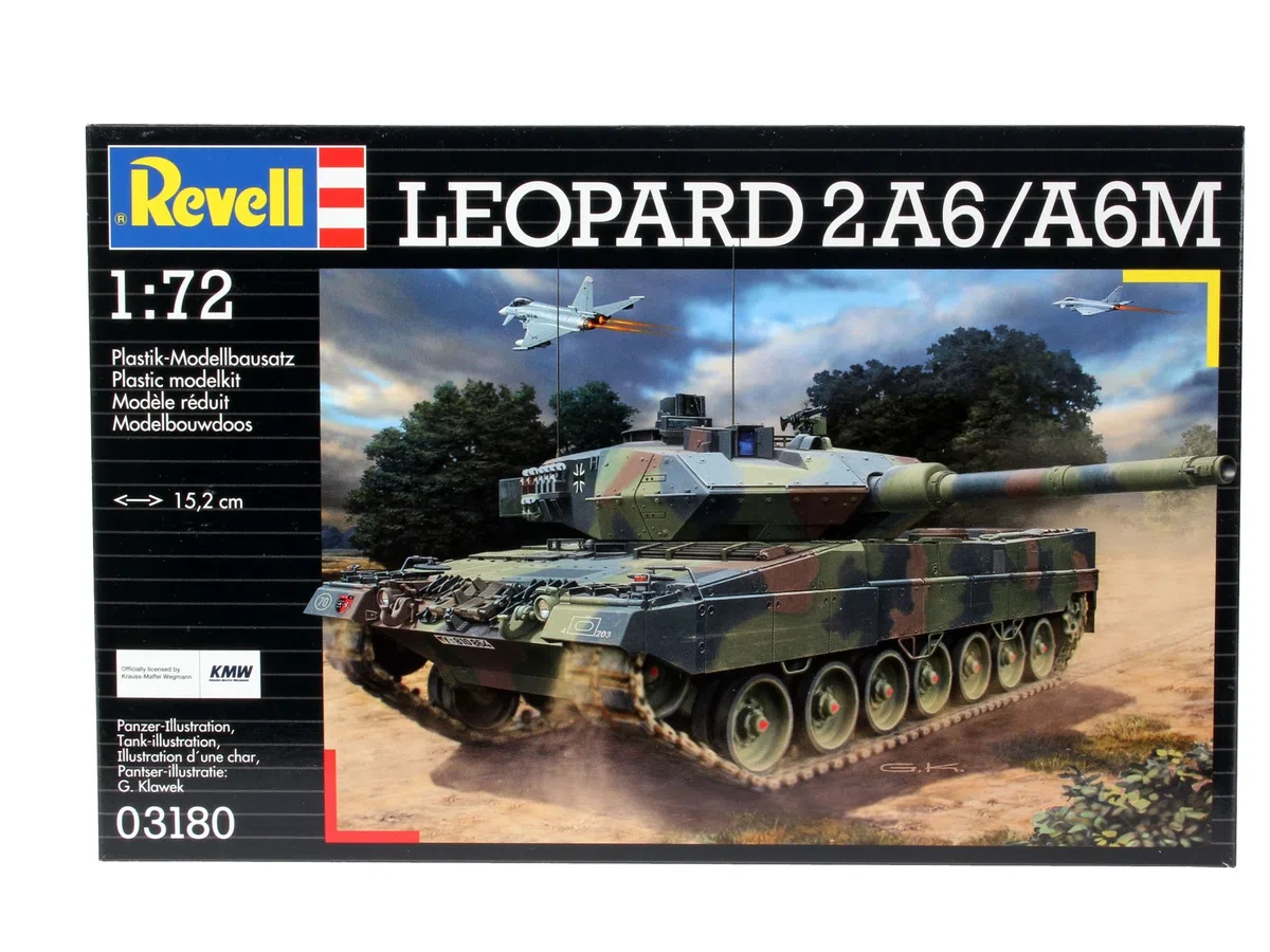 Revell - Maqueta Leopard 2A6/A6M, Escala 1:72 (03180)