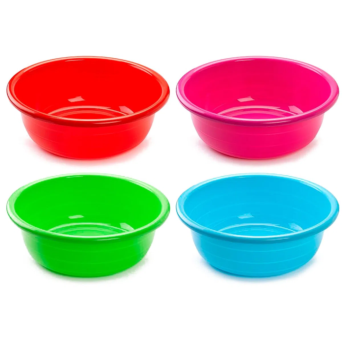 Acan Tradineur - Cubo, Barreño, Tina Multiusos - Fabricado en plástico - Producto y Utensilio de Limpieza - Forma Redonda - Capacidad de 30 litros - Ø 56,5 cm - Color Azul