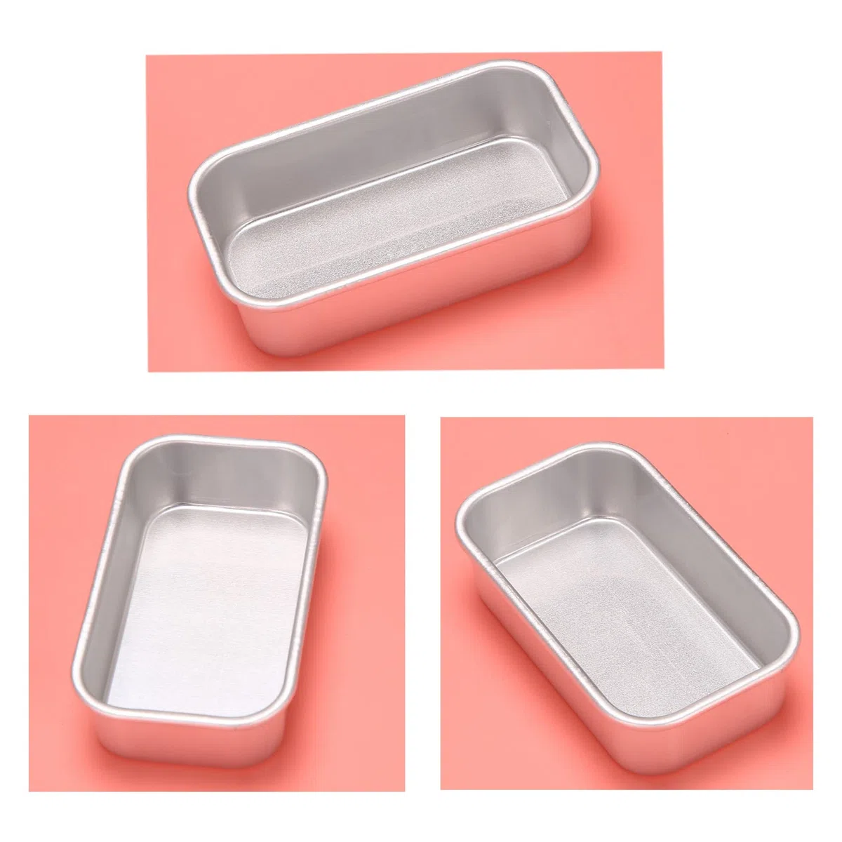 4 Piezas Molde de Pan Antiadherente Rectangular de Lata de Pan de AleacióN de Aluminio Moldes para Pan Pan Herramientas para Hornear Suministros de Barra de Comedor de Cocina