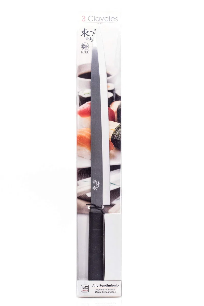 3 Claveles Tokyo - Cuchillo japonés para filetear Yanagiba 30 cm