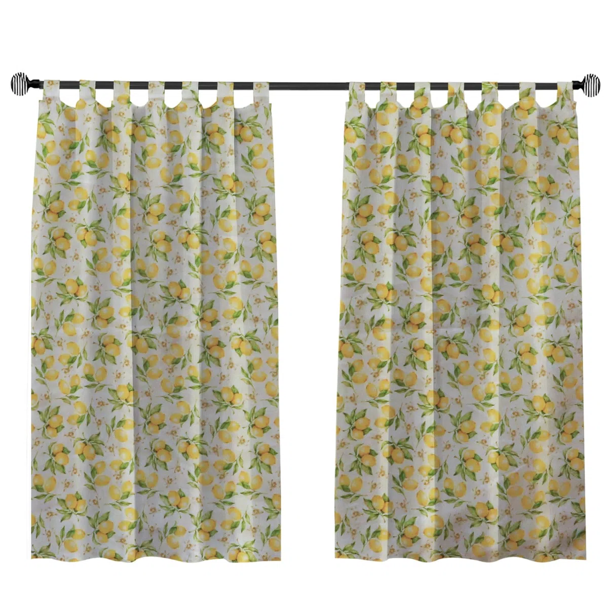 various Cortina Cocina de Estilo Verduras 90 x 145cm,Tela Opaca Máxima Privacidad para Comedor,50% Algodón 50% Poliester 2 Paneles