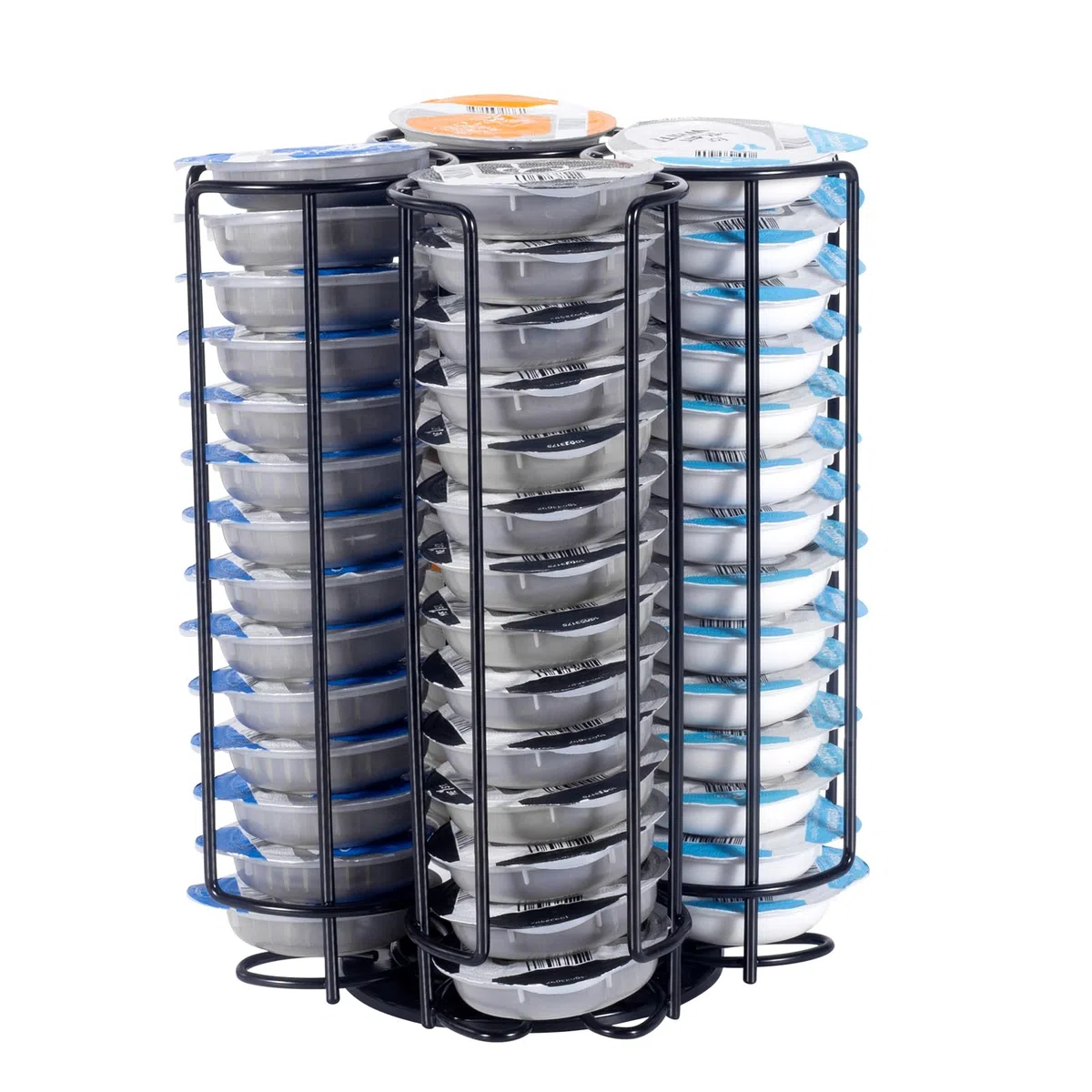 Soportes para Cápsulas Compatible para Tassimo,Porta Capsulas de Café,Dispensador Capsulas,Organizador de Almacenamiento de cápsulas de café,360 ° Giratorio,Negro.