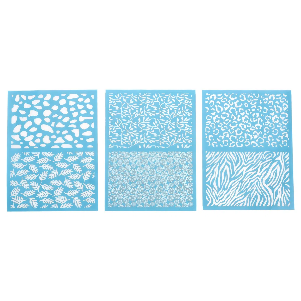 ECSiNG 3 Uds Plantilla de Serigrafía de Arcilla Plantillas de Serigrafía Accesorios de Plantillas de Serigrafía para Manualidades DIY 12x16cm