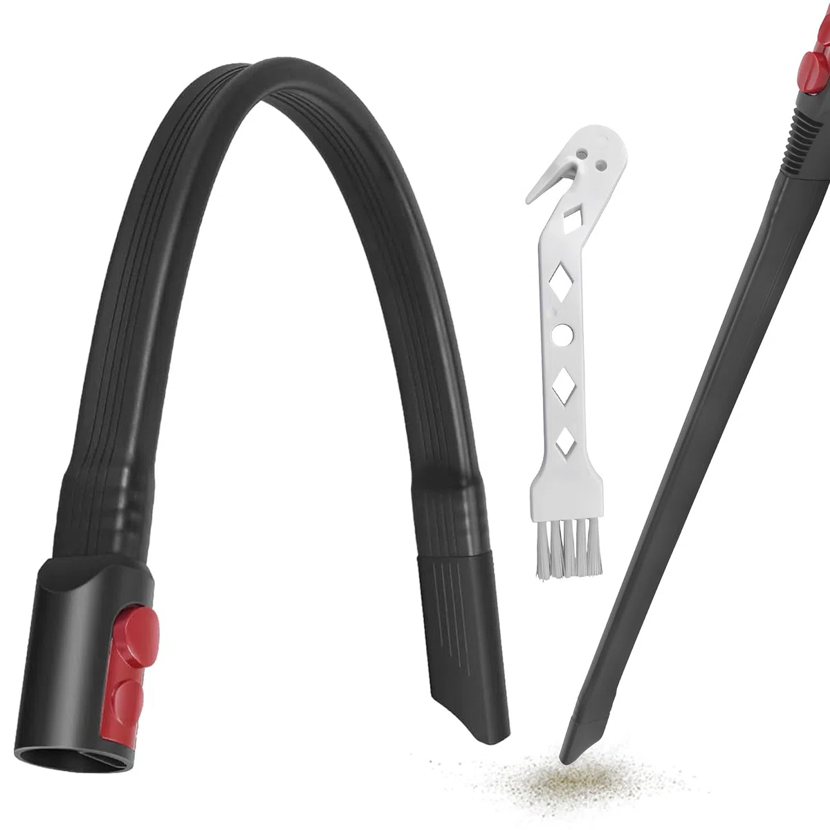 Crevice Tool Flexible para Aspiradoras Dyson V15 V12 V11 V10 V8 V7 Gen5 Plana Cepillo Boquilla de Repuesto para Dyson Aspiradora(58cm largo)