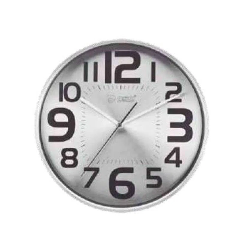 GSC Evolution Reloj de Cocina Analógico Minimalista Plateado Redondo Sobremesa