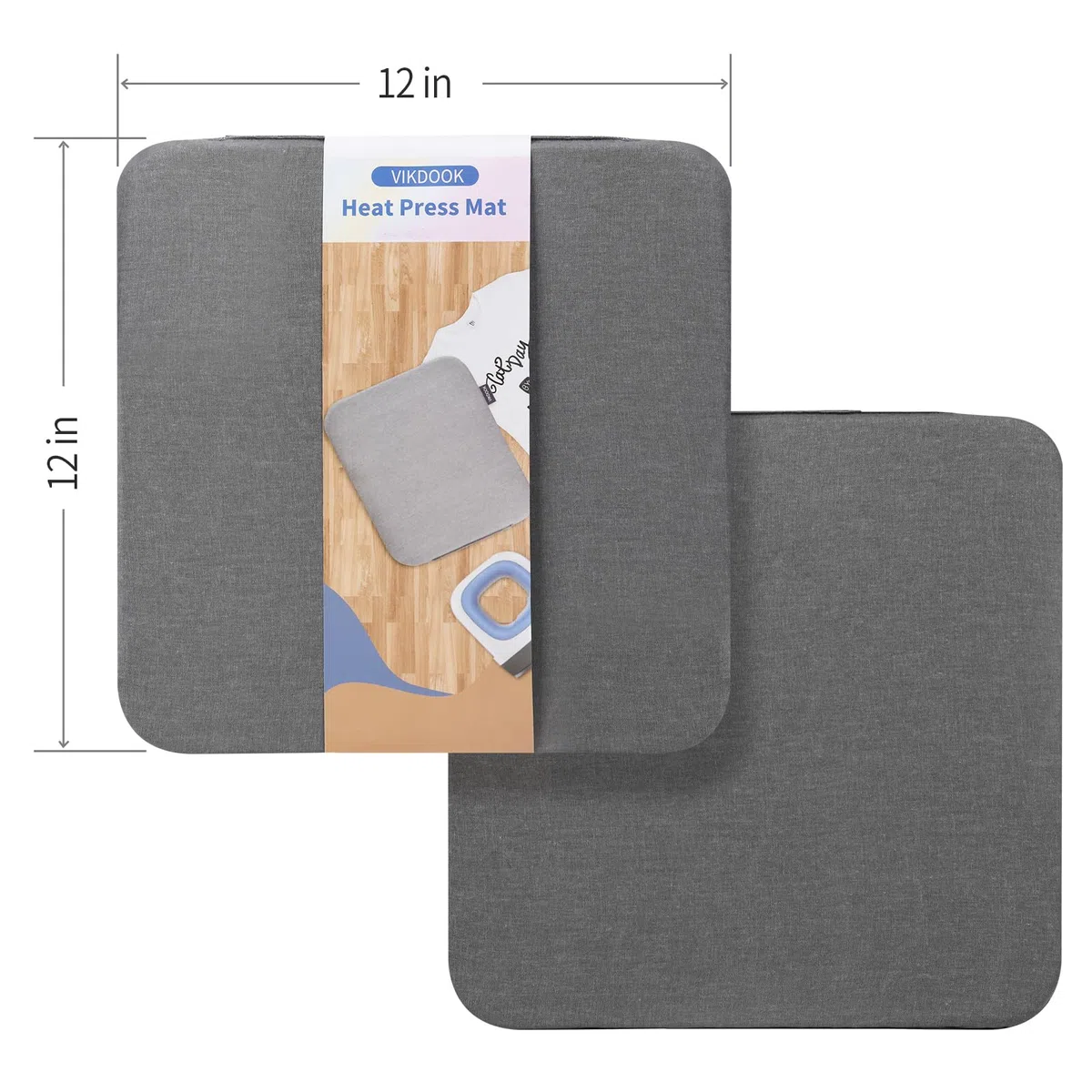 Heat Press Mat Easy Press Mat Compatible con Cricut Easypress 2 8 "X10" 12 "X12" Mat para camisetas HTV Vinilo Craft Proyectos de transferencia de planchado
