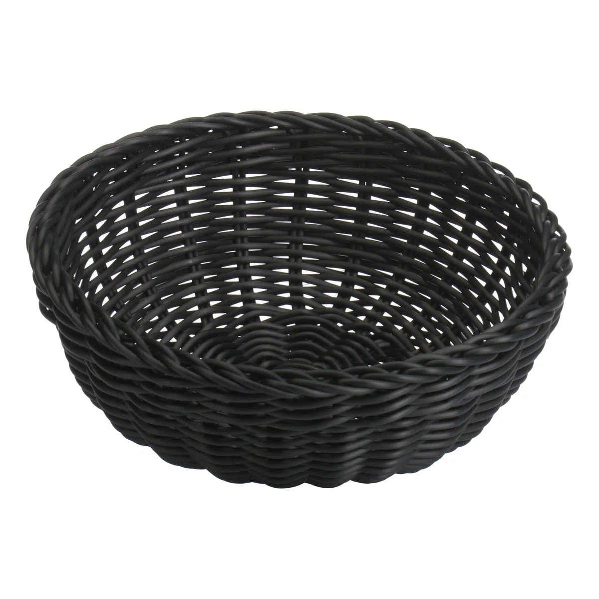 Westmark Cesta multiusos, Adecuada para hostelería y gastronomía, Redonda, Ø aprox. 23 cm, altura: aprox. 9 cm, fibra sintética, Saleen Edition, negro, 02010319101
