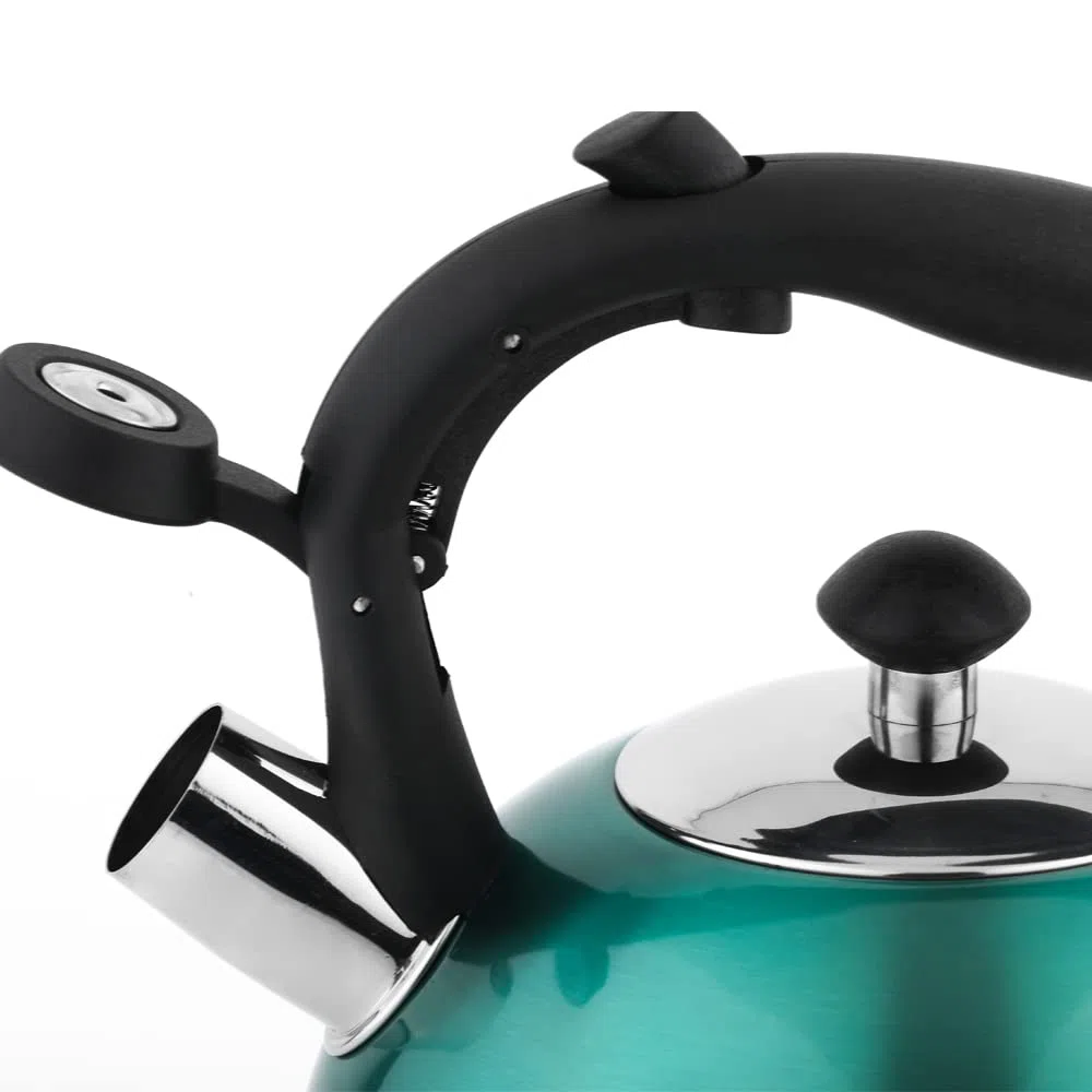 Amazon Basics Hervidor de acero inoxidable, 2.3 litros, Teal
