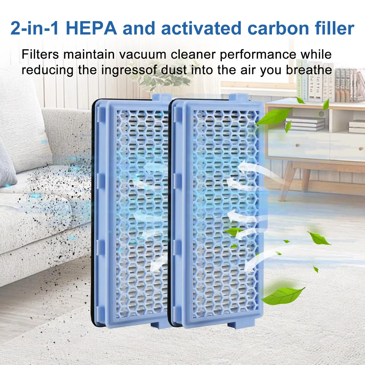 3 Juegos de Aspiradoras con Filtro Hepa para Miele Compact C1 y C2, Complete C2 y C3, S8340, Filtros Hepa para Aspiradoras con Filtro Miele, con 5 Filtros de Motor, 5 Filtros de Limpieza de Aire