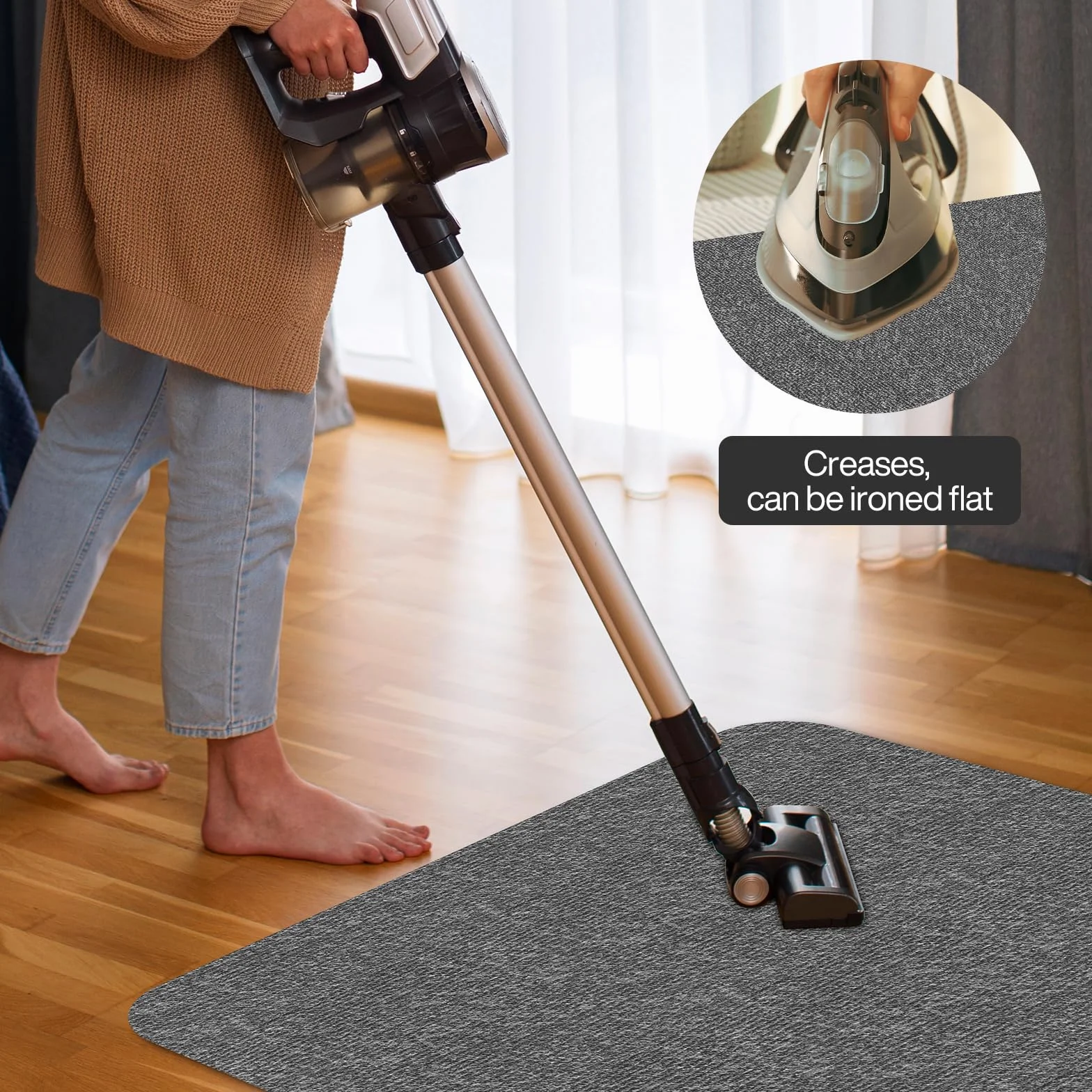Protector Suelo Silla Ruedas,90 x 140 cm,Gris Oscuro Alfombra Silla Ruedas,Alfombrilla Protectora para Silla de Oficina,Resistente a los arañazos para parqué y Suelos Duros, Silla de Oficina.