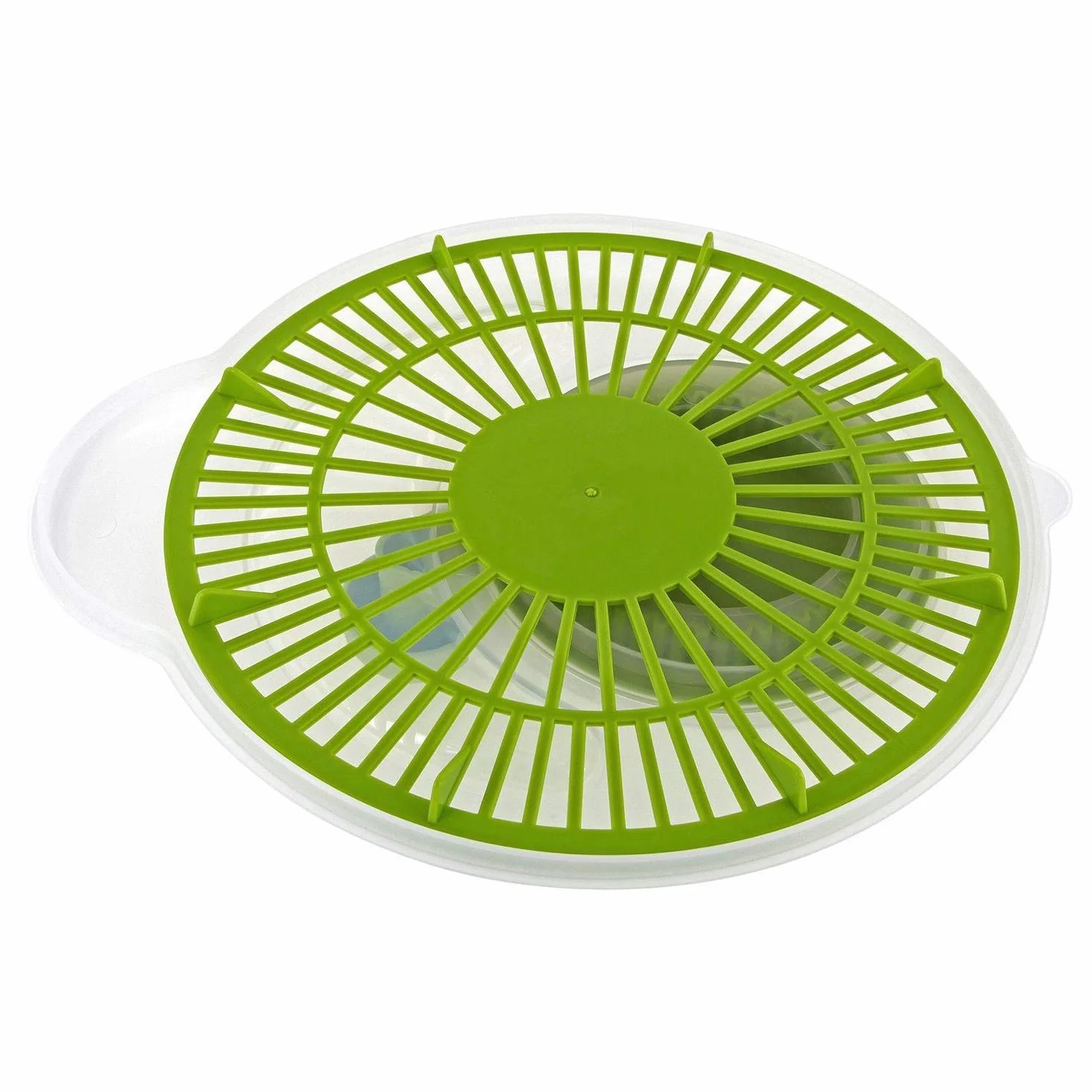 Westmark Ensaladera, Capacidad: 5 litros, ø 26 cm, Plástico, Sin BPA, Fortuna, Color: transparente/verde,243222E1