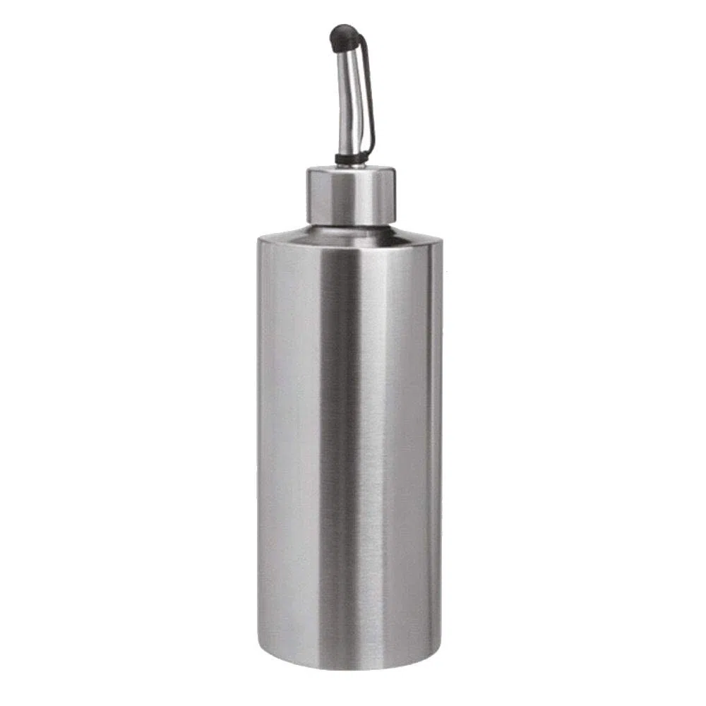 Dispensador de aceite de oliva de acero inoxidable, botella dispensadora a prueba de fugas para aceite, salsa de soja, vinagre y vino de cocina (modelo 550 ml-A)