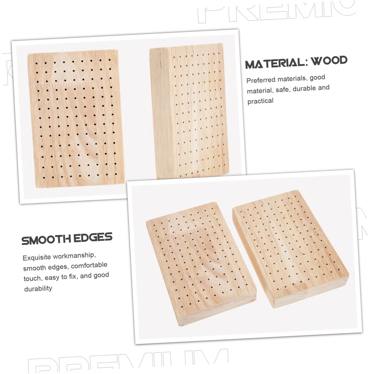Tablero Portafiguras De Arcilla y Madera Para Exhibición y Secado, Soporte Estable y Artesanal Para Muñecas De Cerámica, Adecuado Para Aficionados Al Modelado y Manualidades