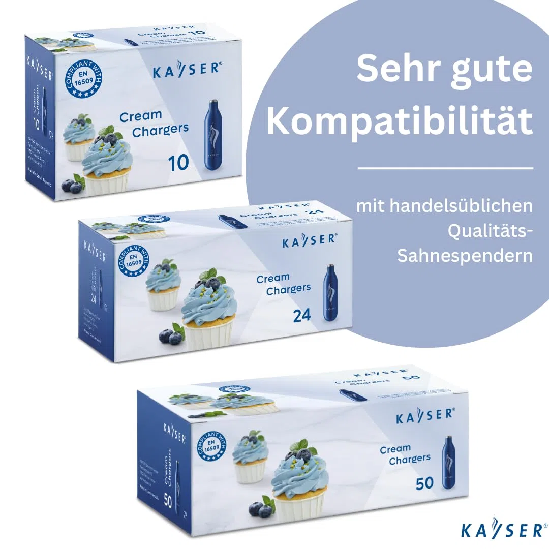 KAYSER K2227001 Cápsulas de nata Acero