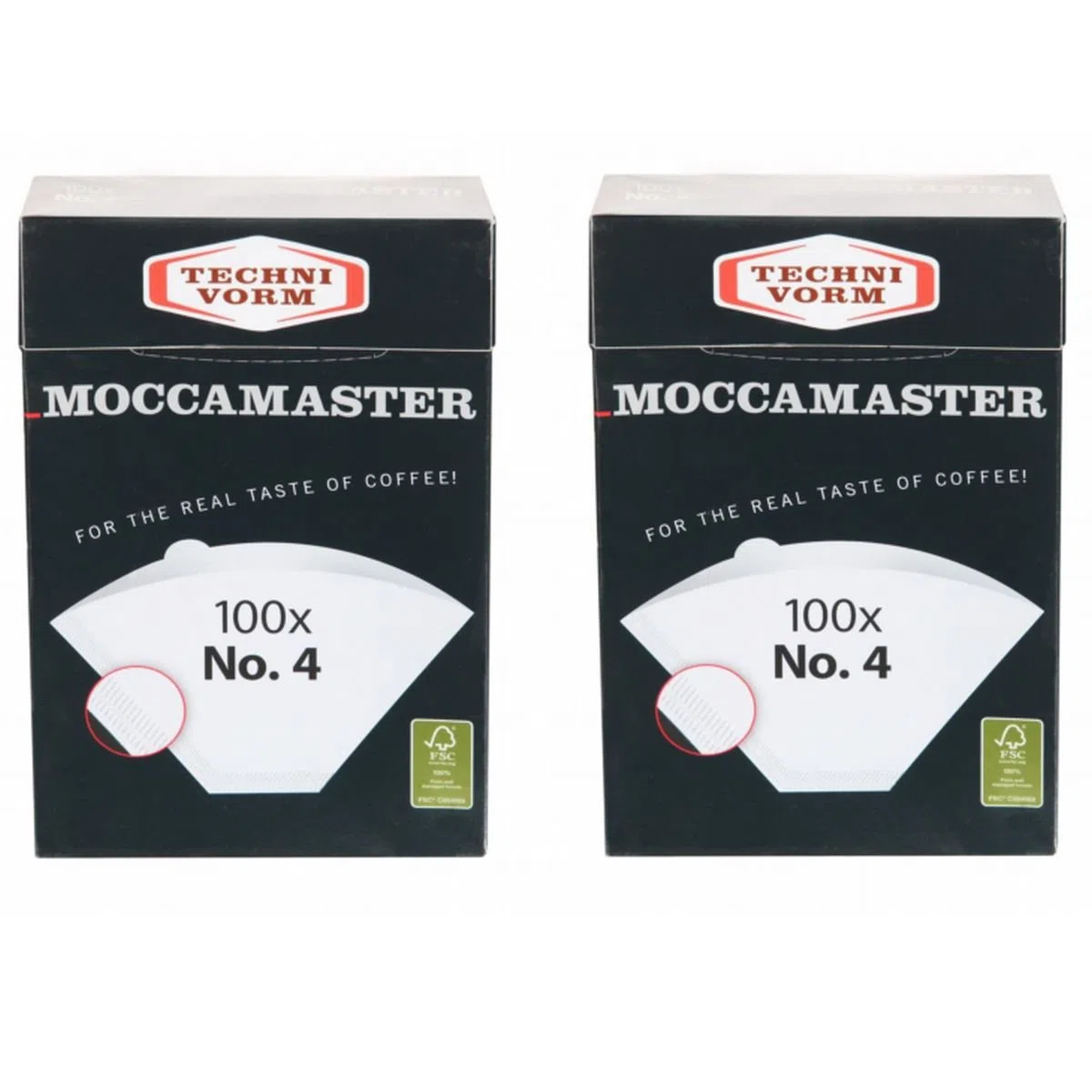 2 filtros MOCCAMASTER nº 4 (100 bolsas de filtro cada uno) Technivorm