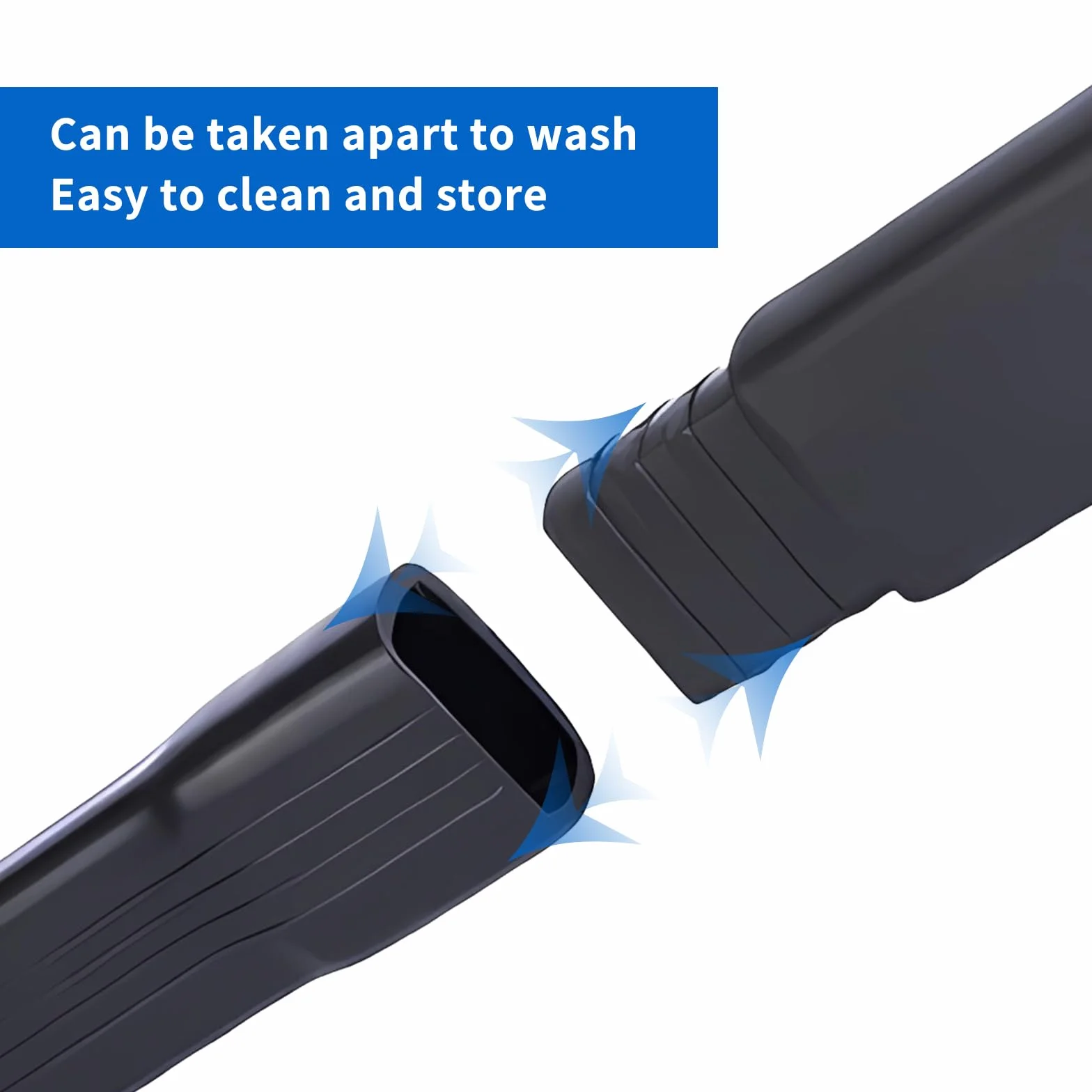 4 piezas Accesorios de aspiración para Dyson V7 V8 V10 V11 V15 - Boquilla para hendiduras + 2 adaptadores + alargador de manguera Adecuado para limpiar hendiduras y esquinas.