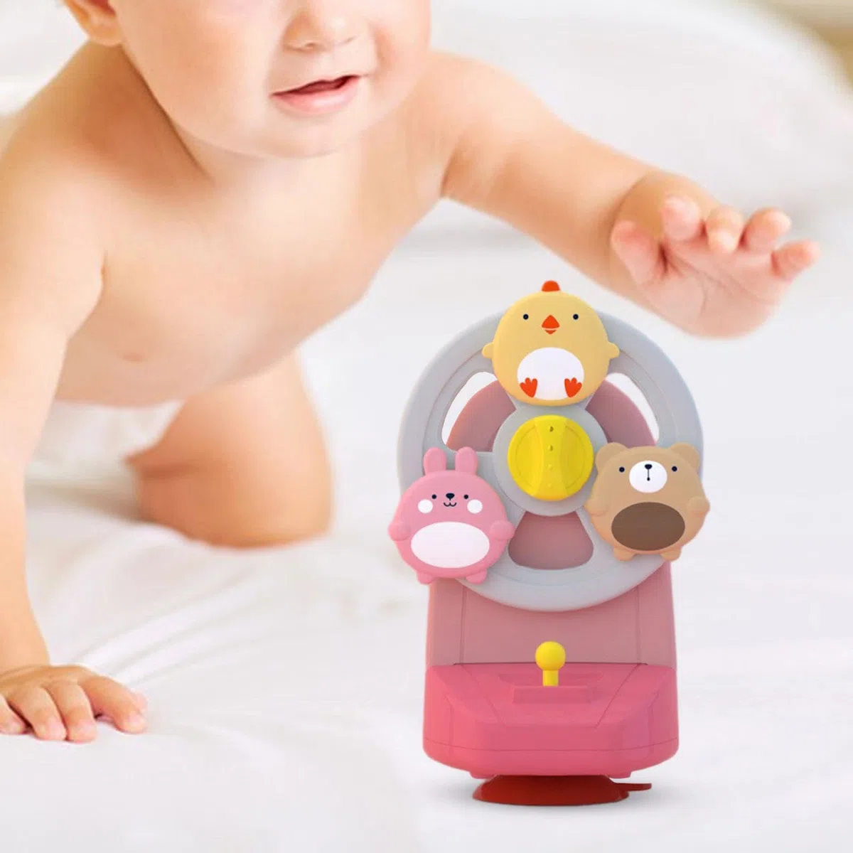 Generic Cajas Musicales de Cuerda Caja de Música con Diseño de Carrusel de Dulces Caja de Música con Ventosa para Vacaciones Decoración Coleccionable de Bodas, estilo D, tal como se describe